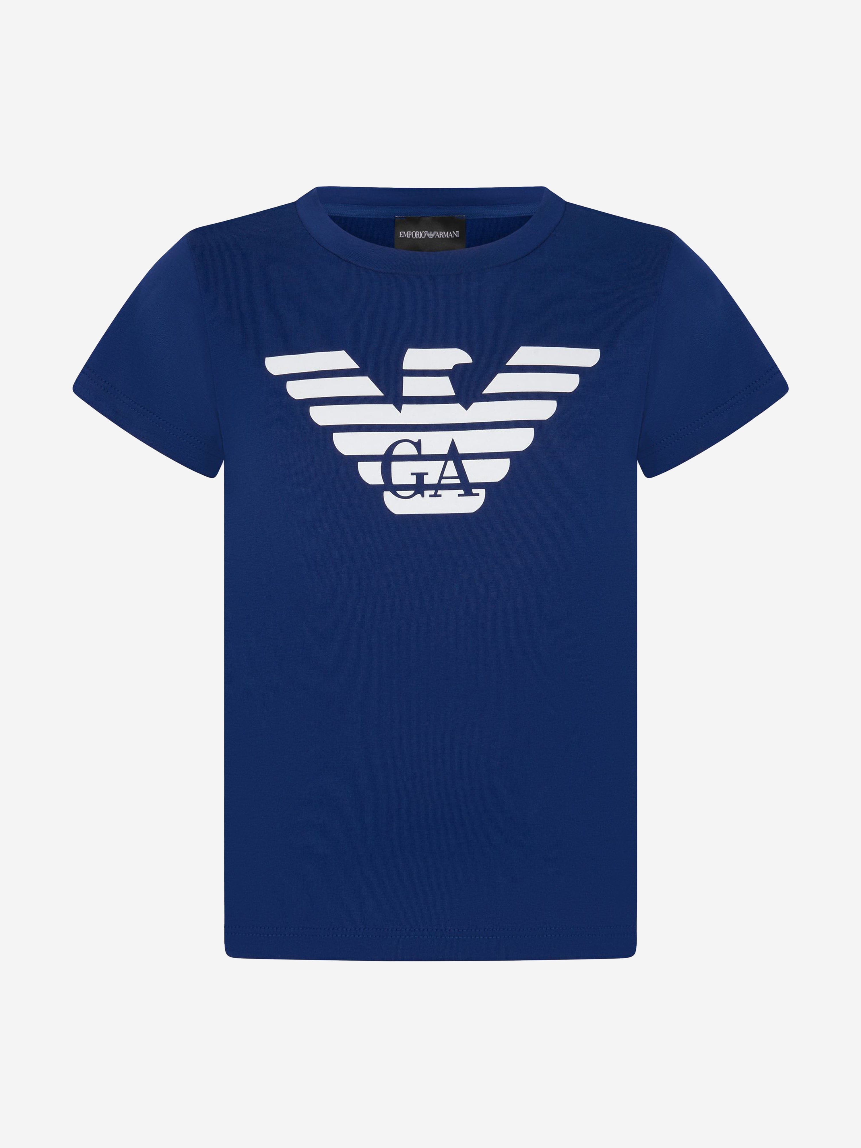 Emporio Armani Boys Pima Cotton Logo T-Shirt