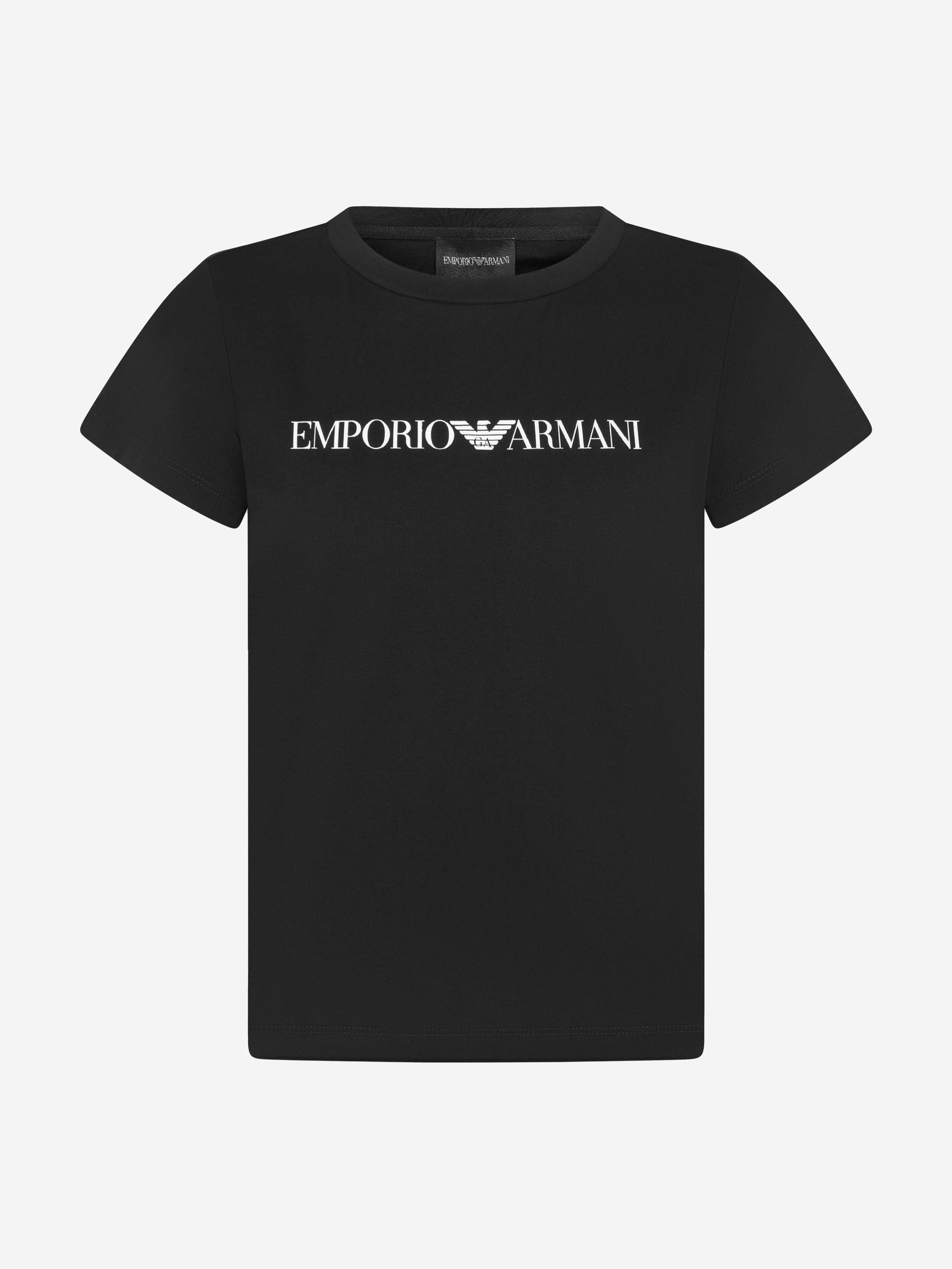 Emporio Armani Boys Pima Cotton Logo T-Shirt