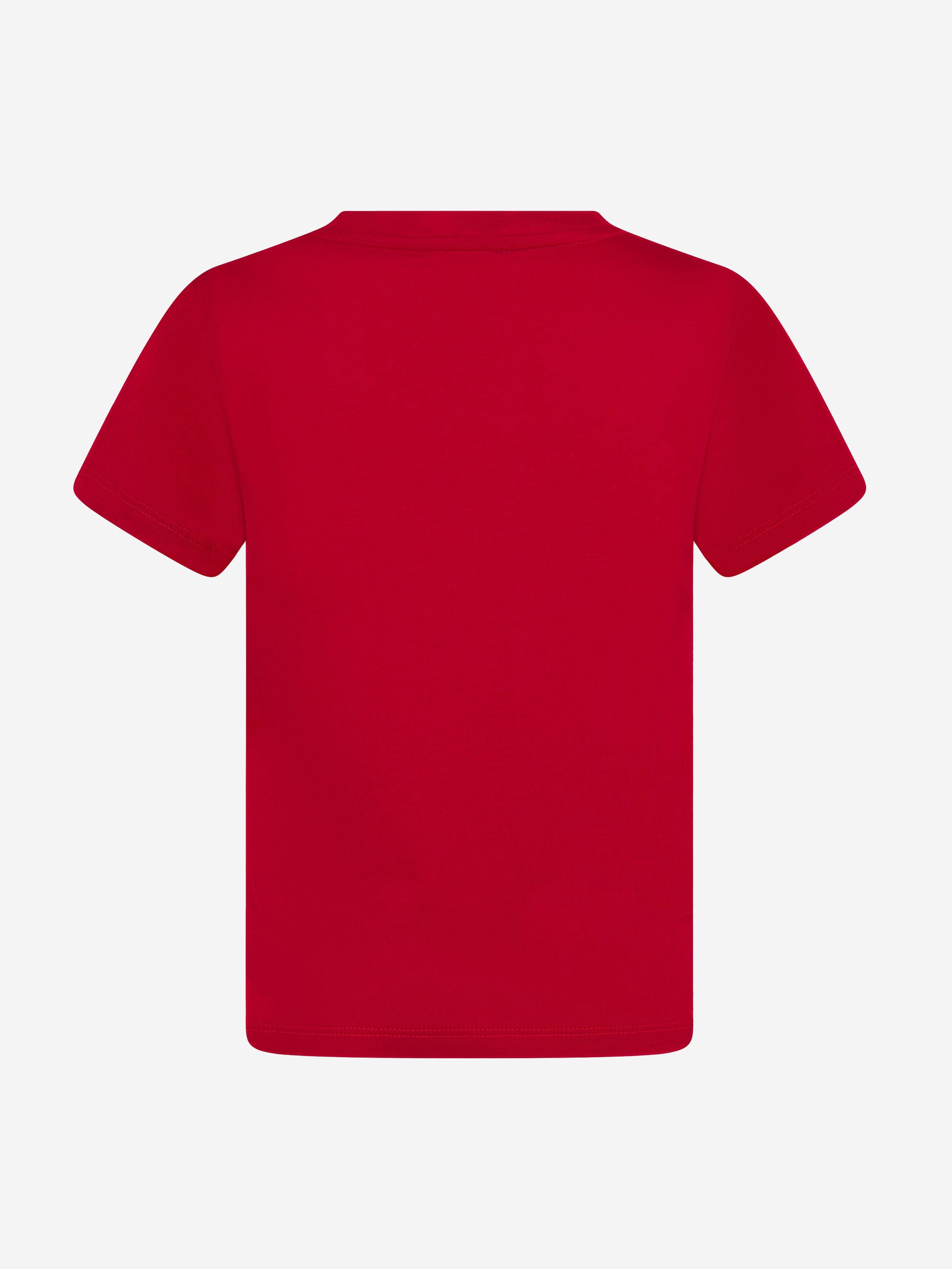 Emporio Armani Boys Logo T-Shirt in Red