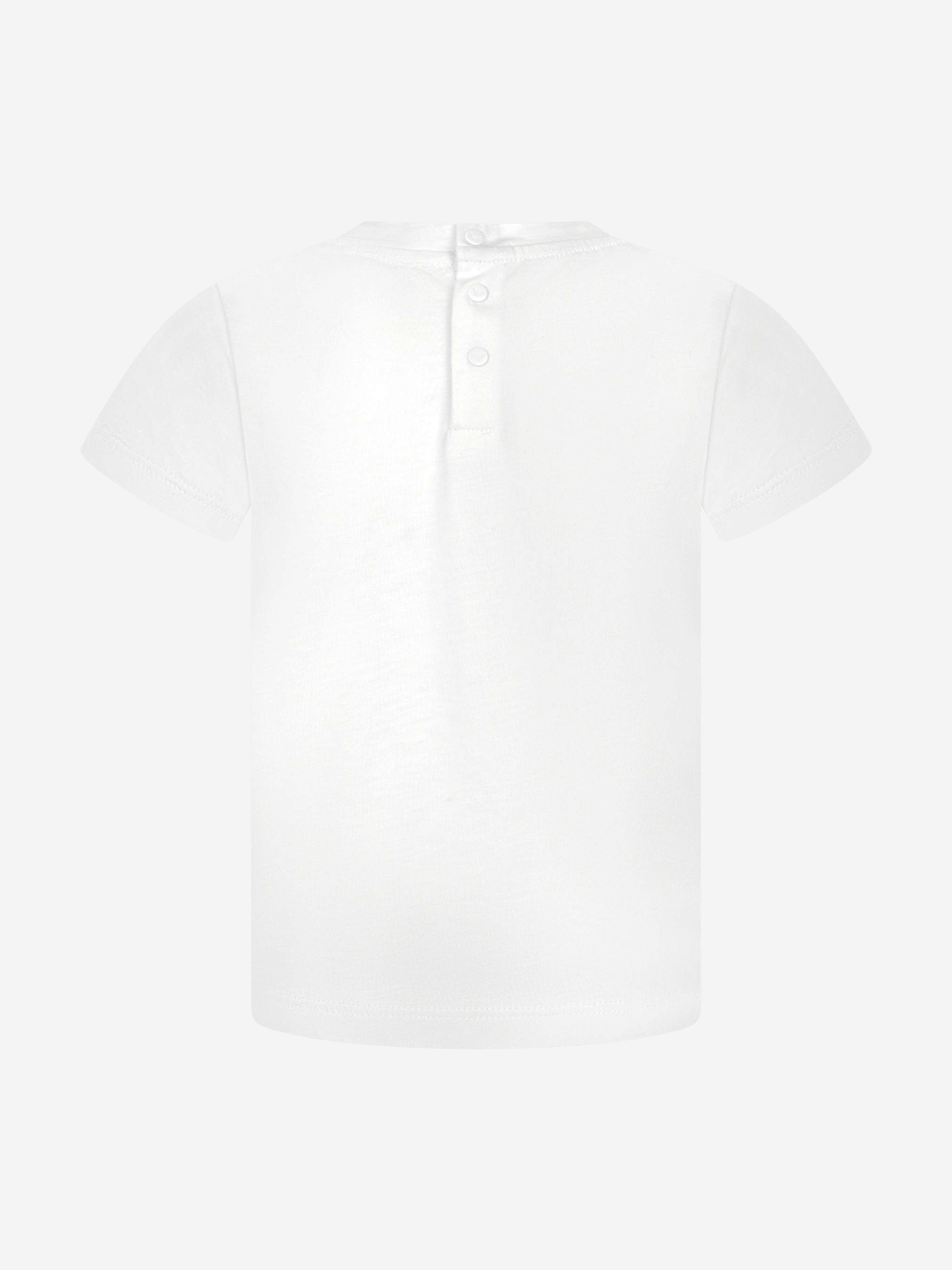 Emporio Armani Baby Boys Logo T-Shirt in White