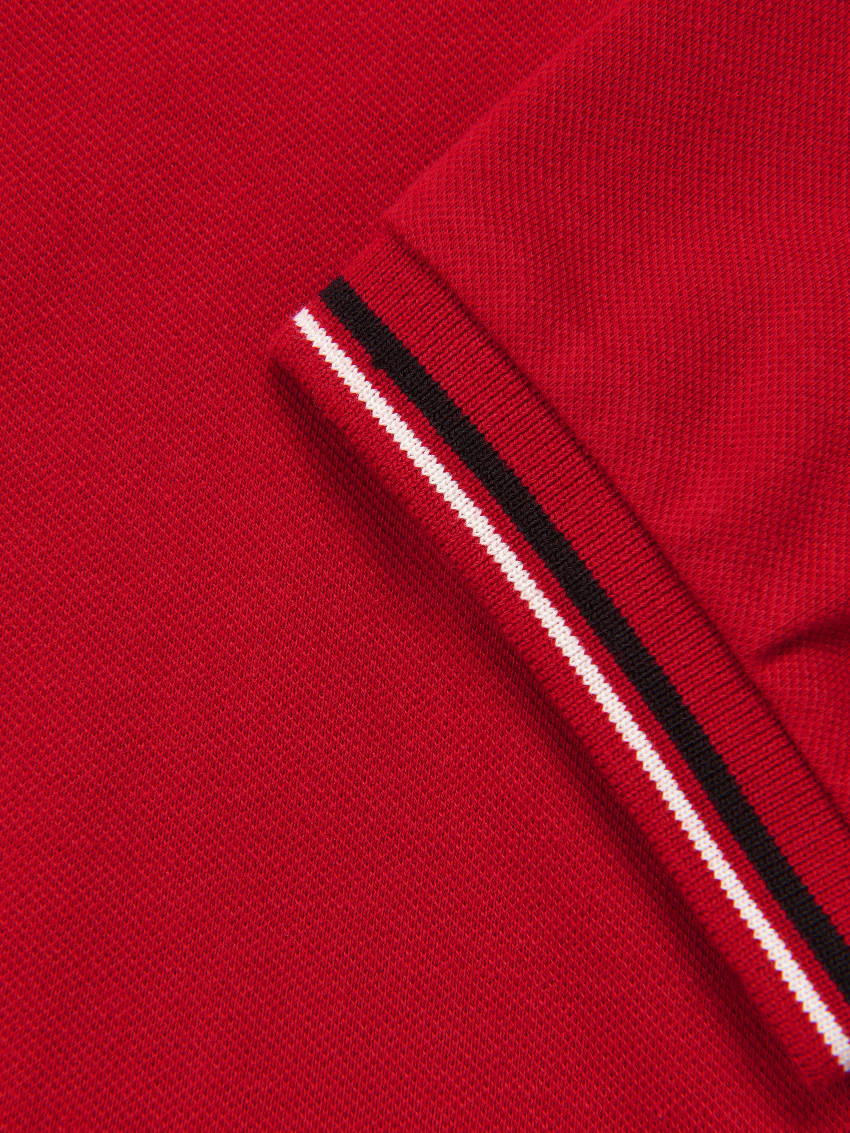 Emporio Armani Boys Logo Polo Shirt in Red