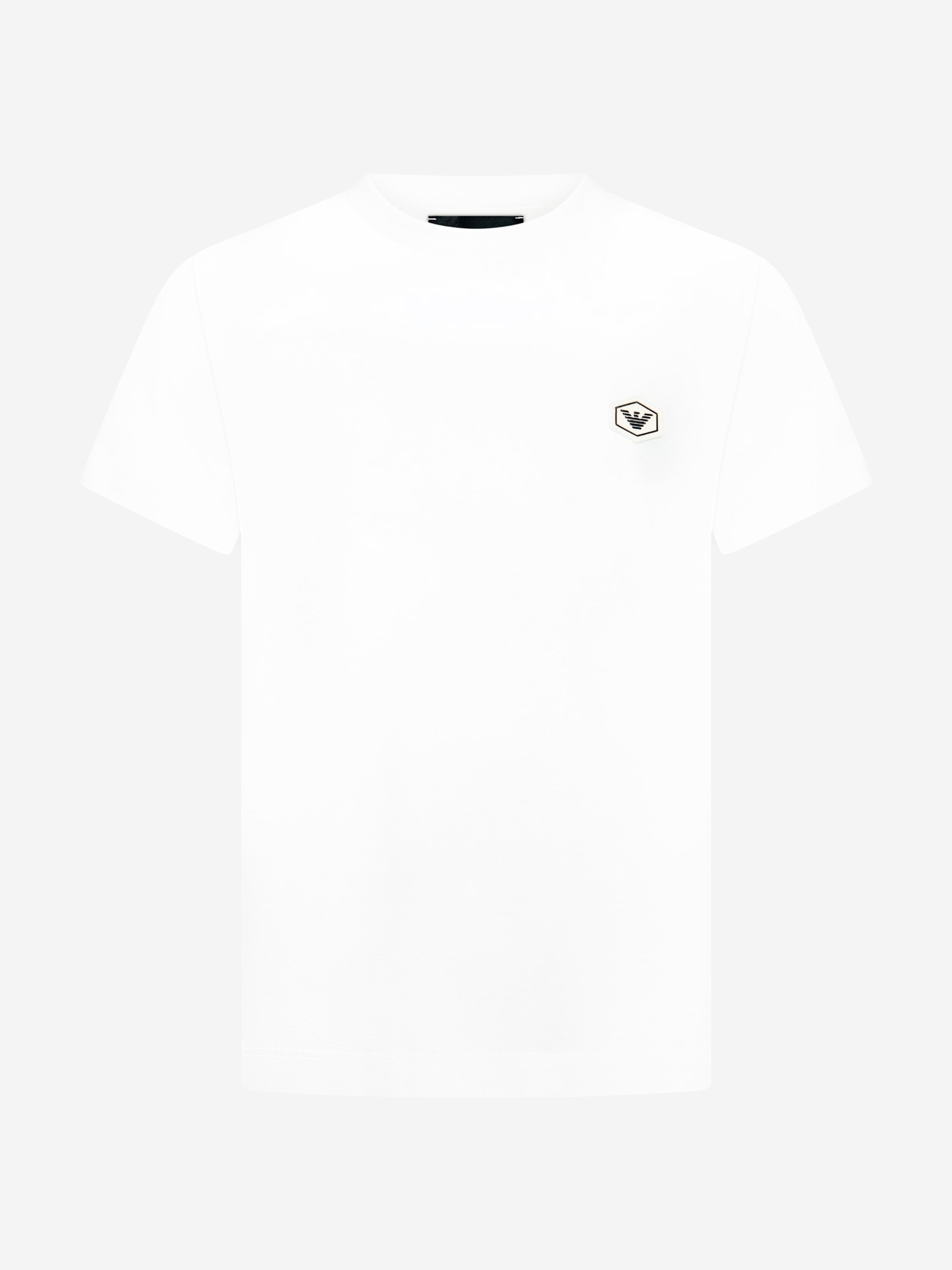 Emporio Armani Boys Cotton Jersey Branded T-Shirt