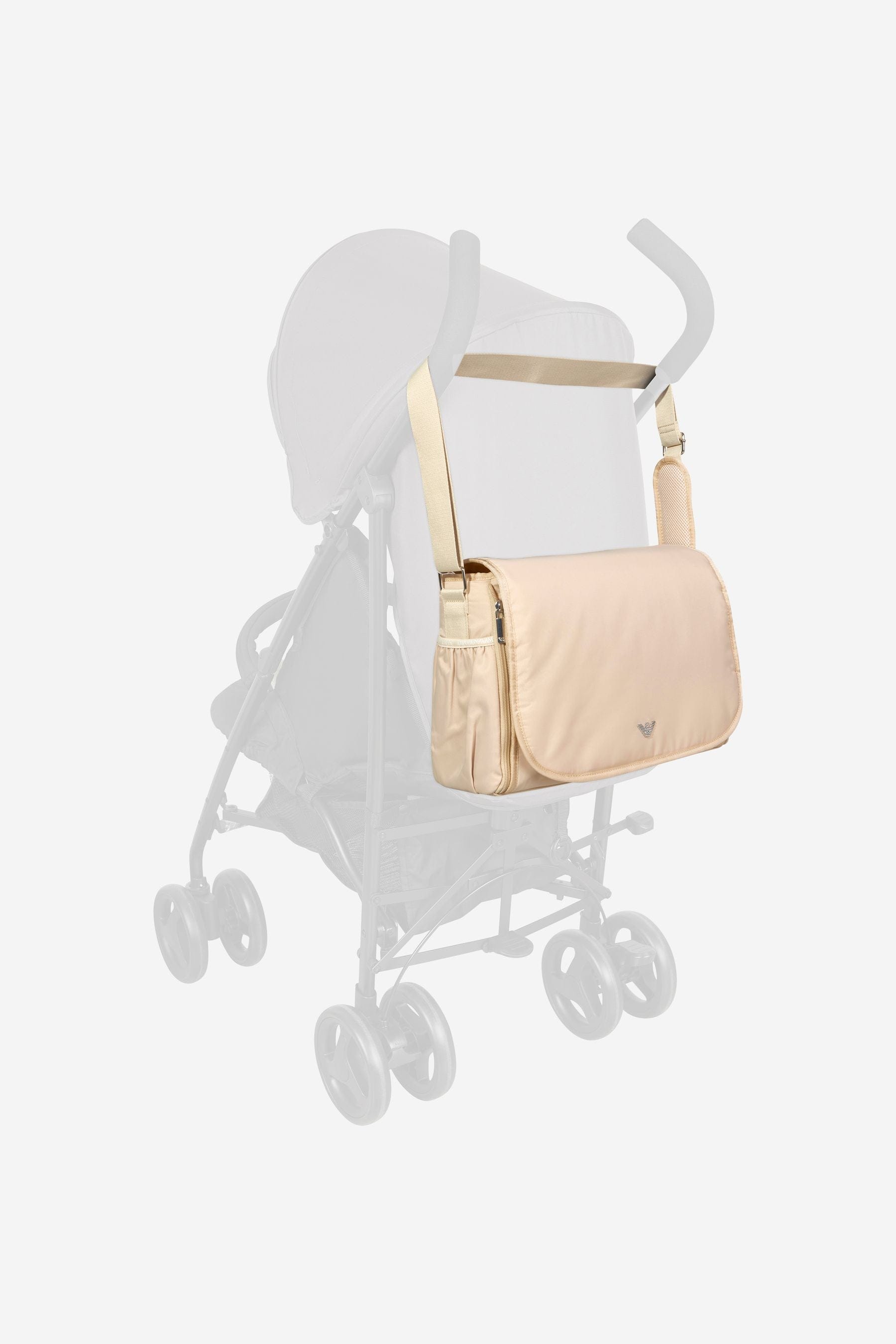 Emporio Armani Baby Logo Changing Bag in Beige