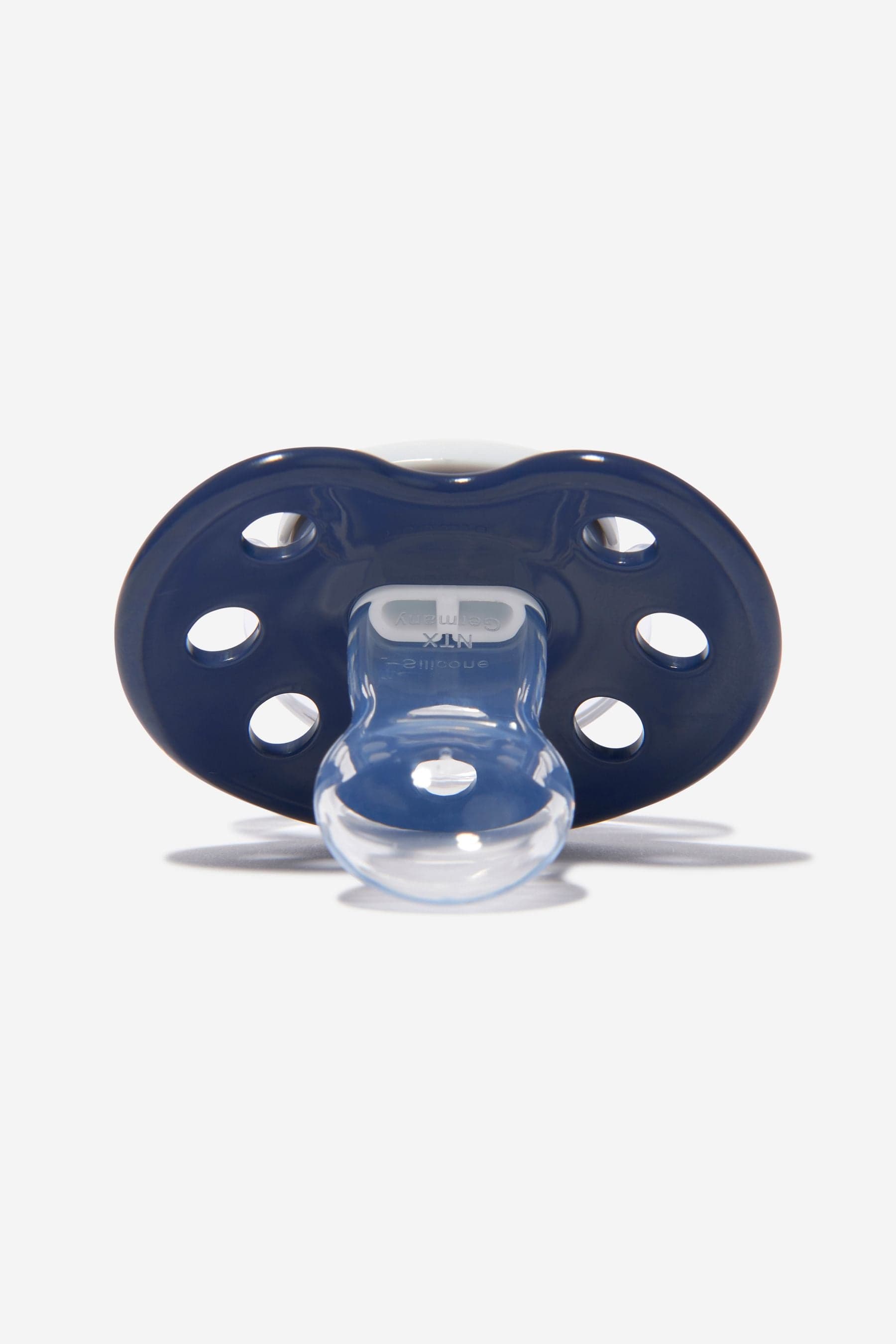 Emporio Armani Baby Dummy And Pacifier Set In Navy