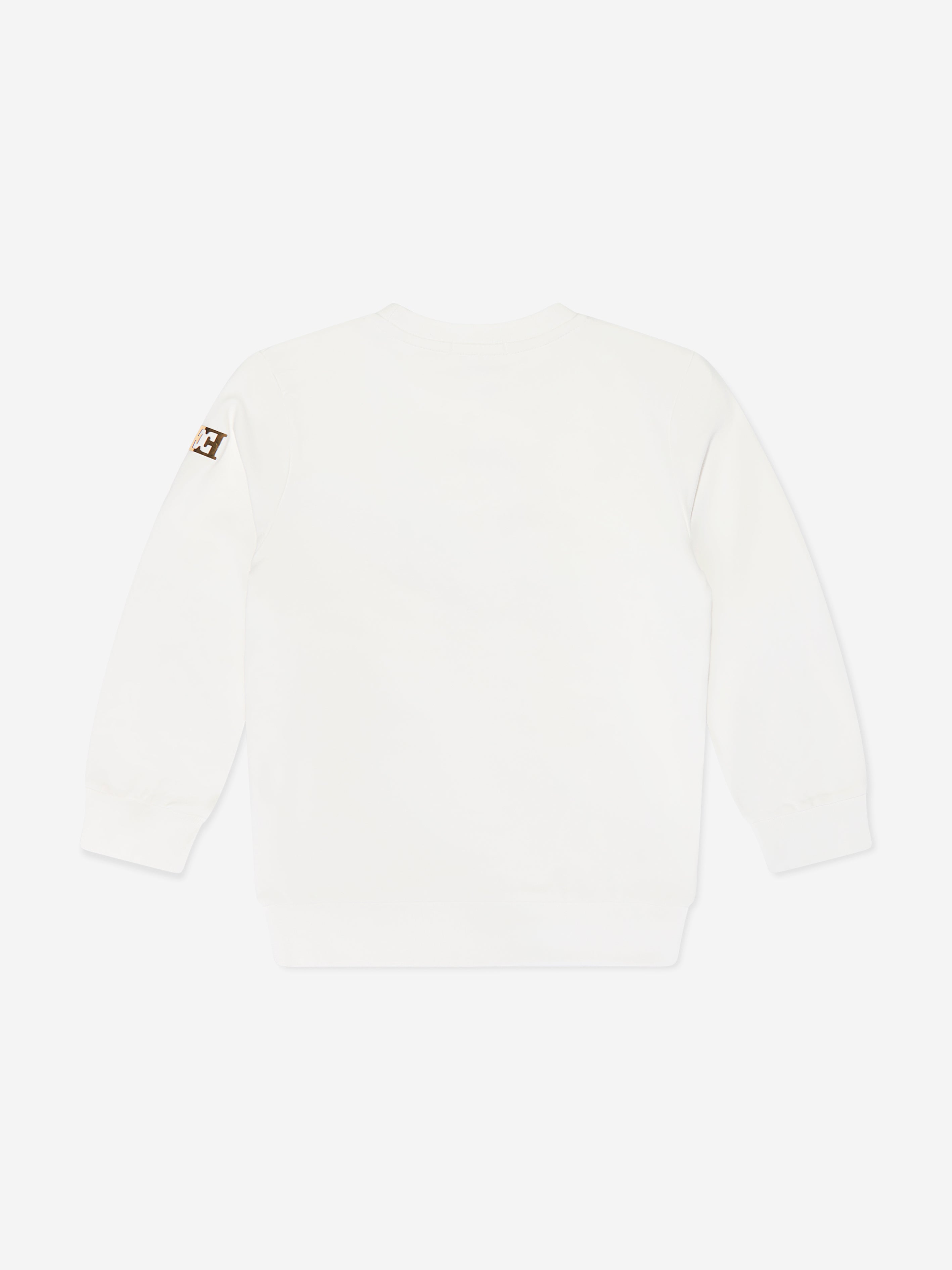 Escada Girls Embroidered Logo Sweatshirt in White