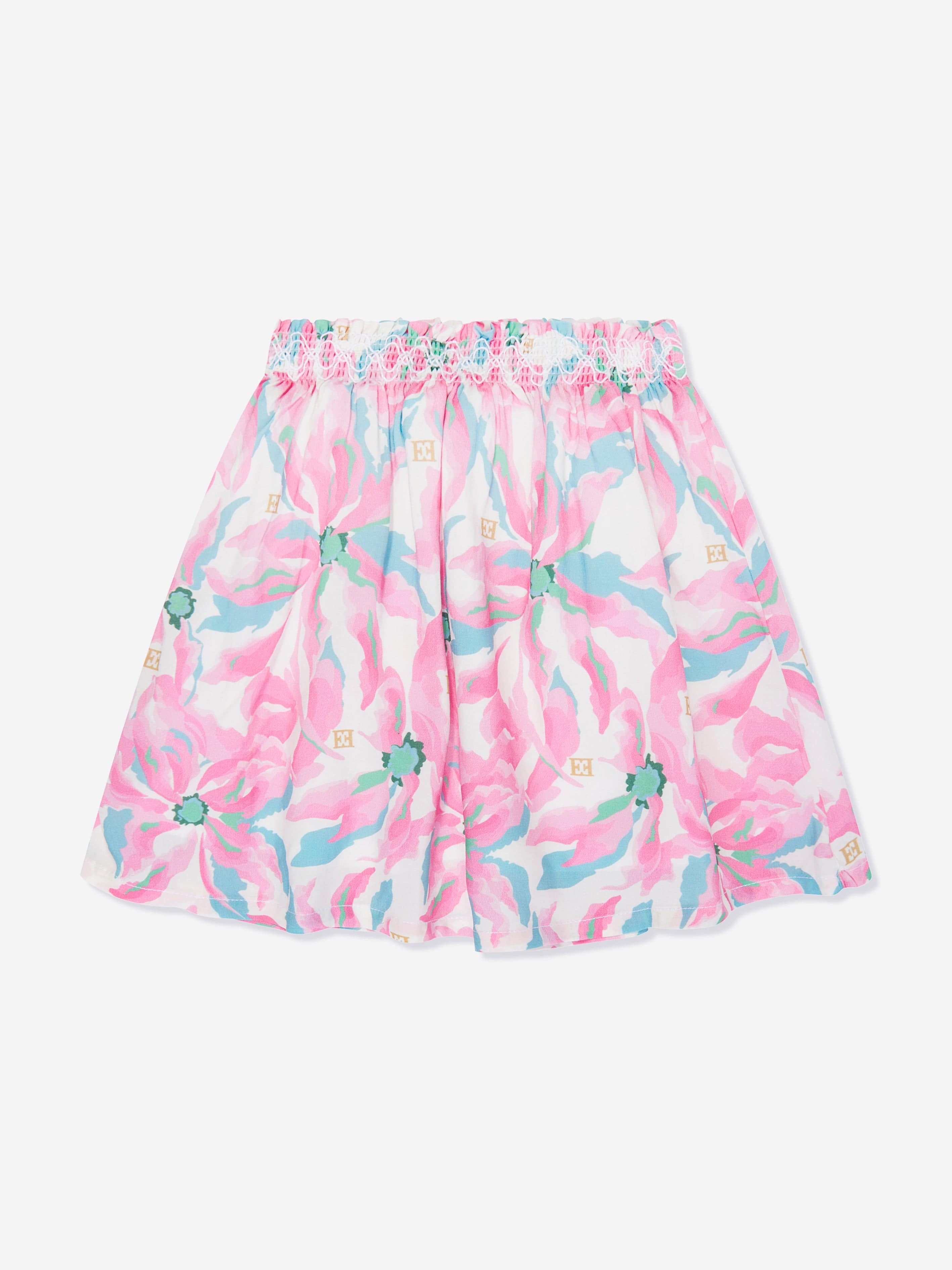 Escada Baby Girls Floral Skirt in Purple