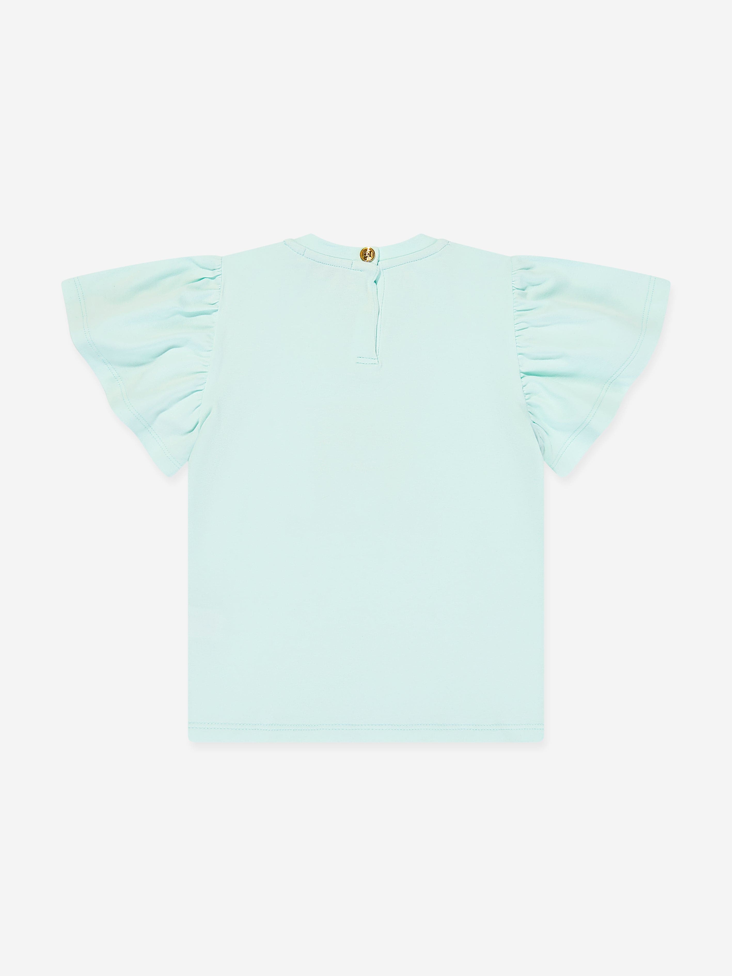 Escada Girls Logo Print T-Shirt in Blue