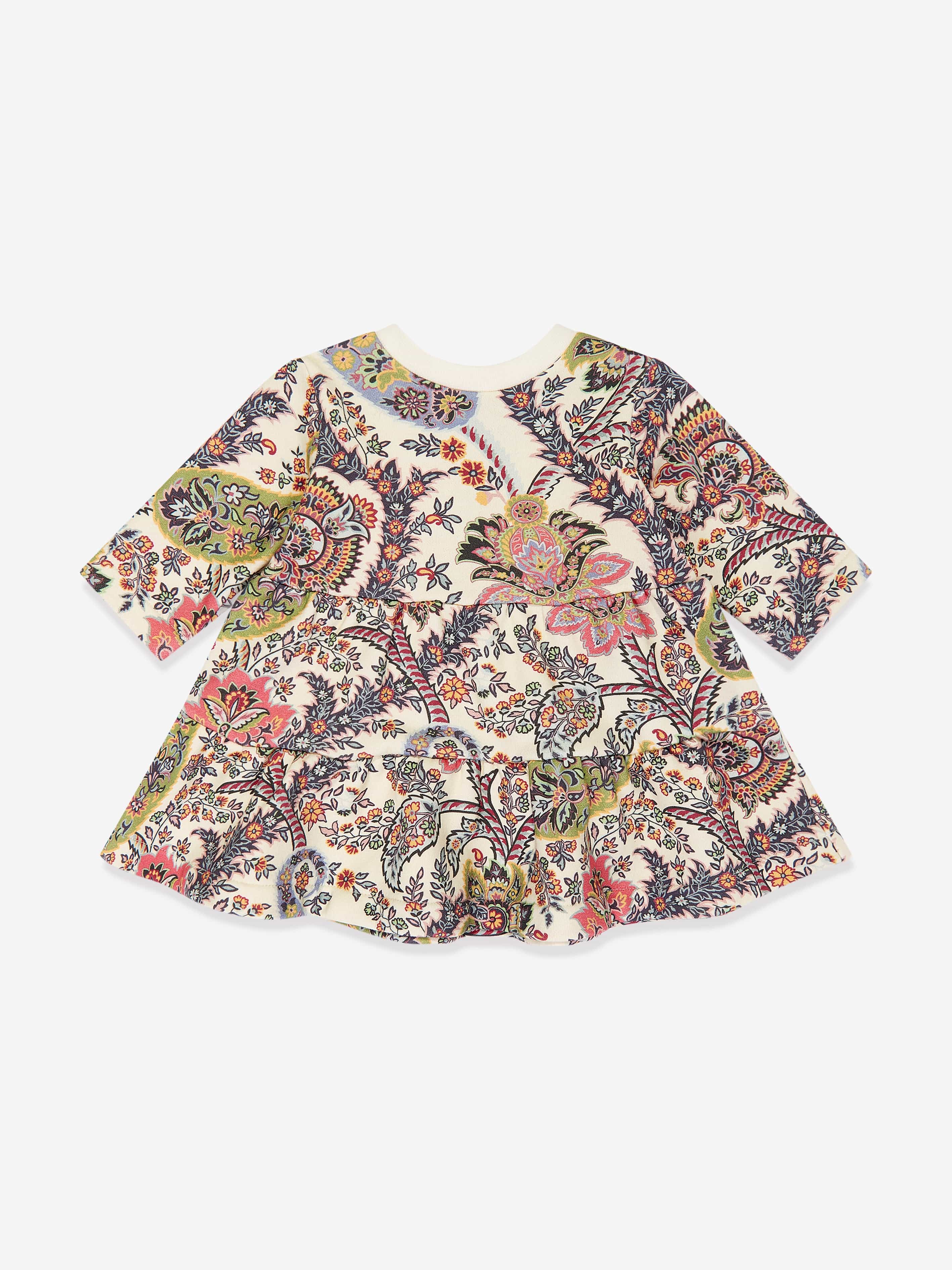 Etro Baby Girls Paisley Print Dress in Multicolour