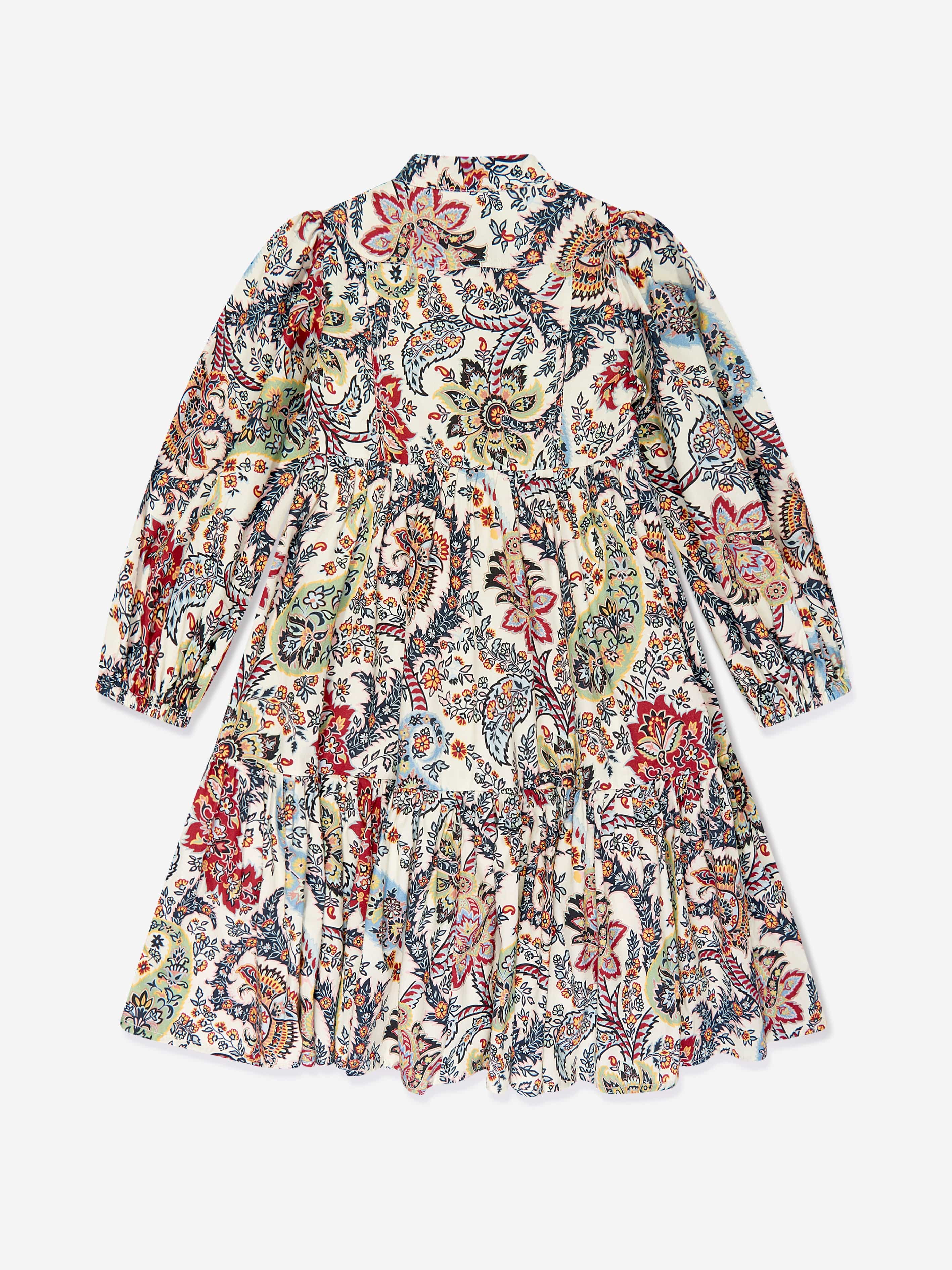 Etro Girls Floral Paisley Dress in Multicolour