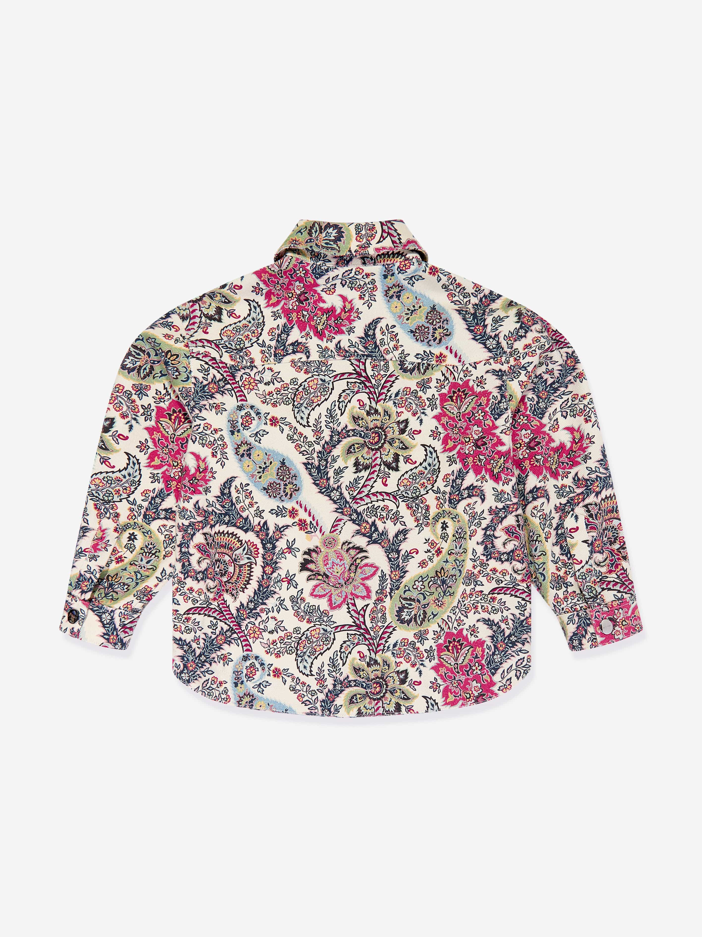 Etro Girls Floral Paisley Jacket in Multicolour