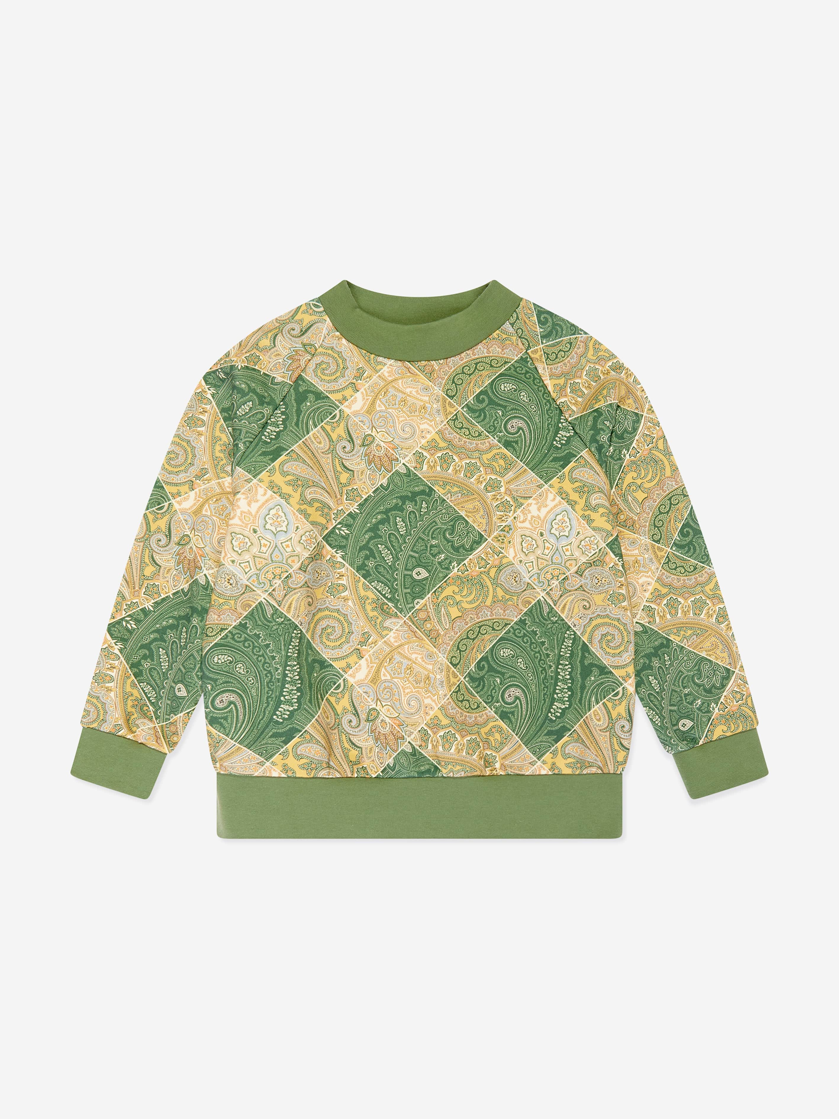 Etro Boys Paisley Sweatshirt in Green