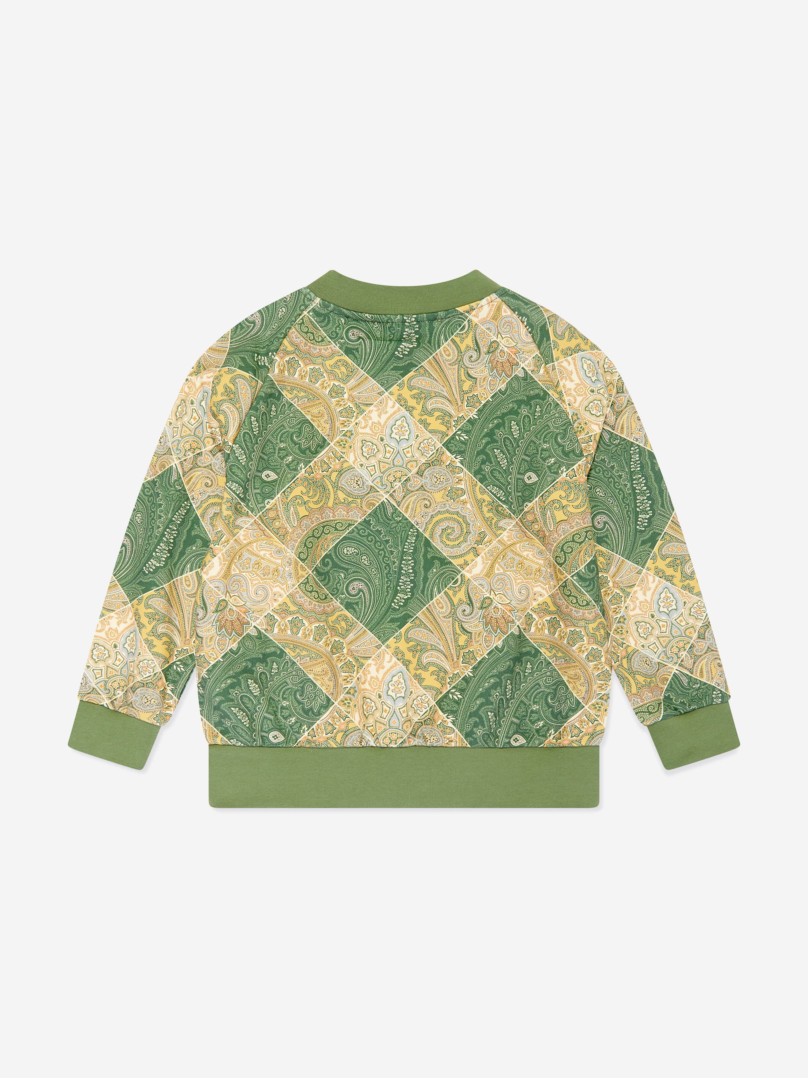 Etro Boys Paisley Sweatshirt in Green