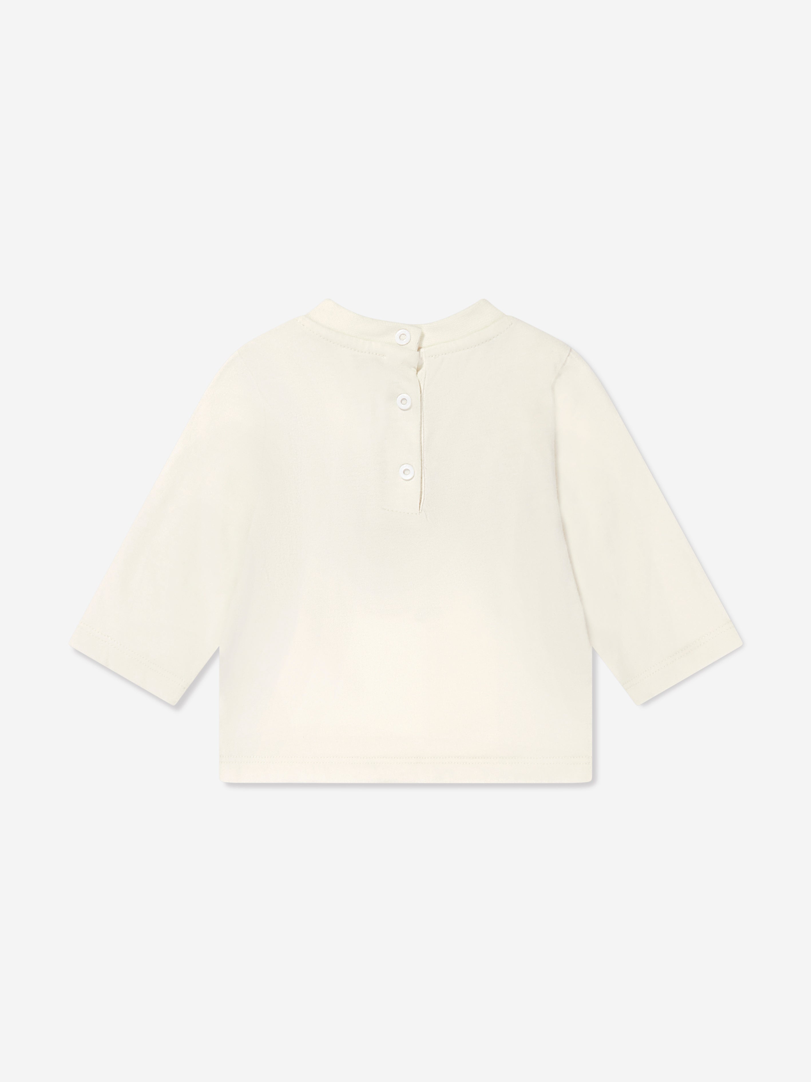 Etro Baby Girls Long Sleeve Logo T-Shirt in Ivory