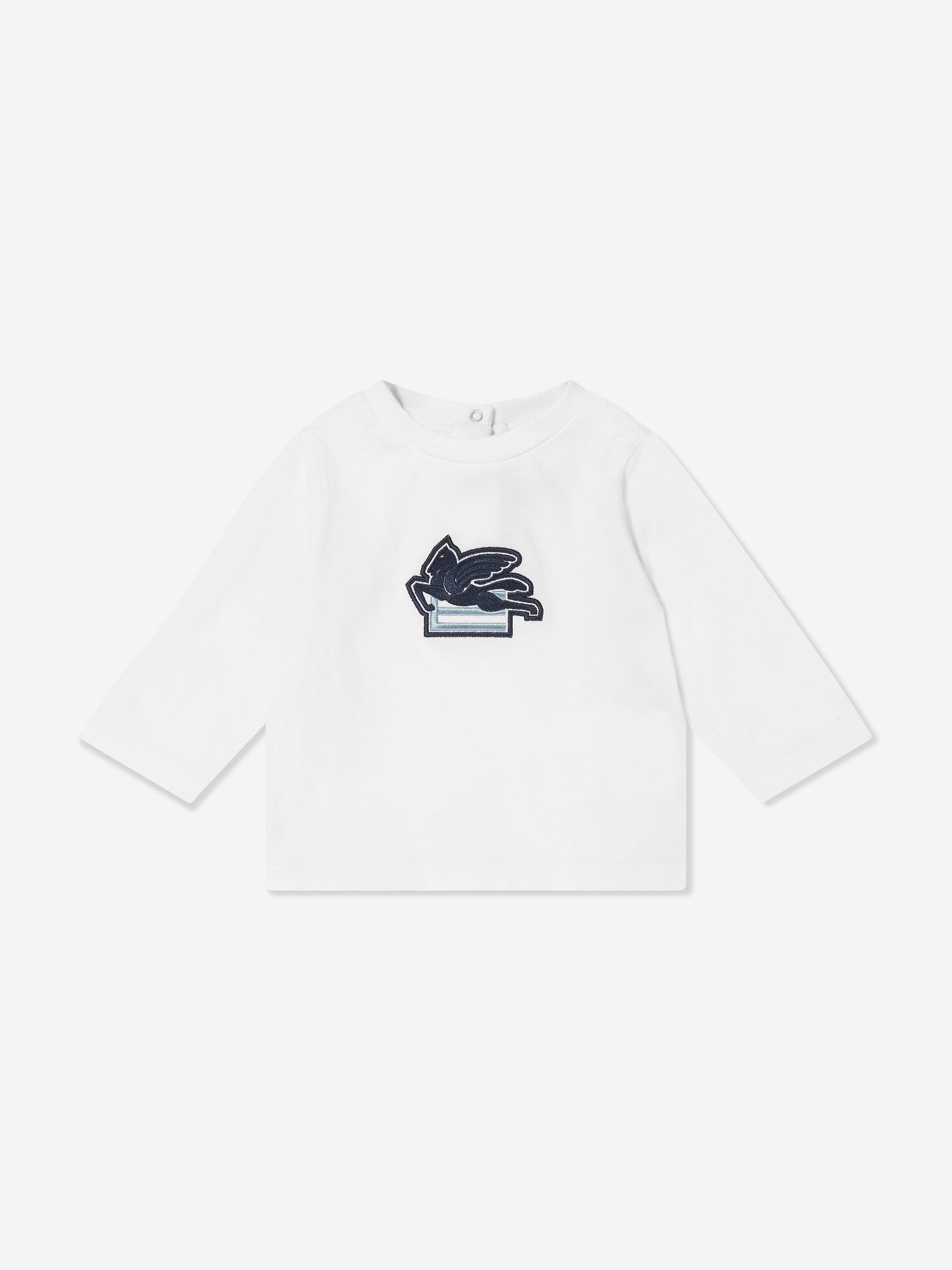 Etro Baby Boys Long Sleeve T-Shirt in Ivory