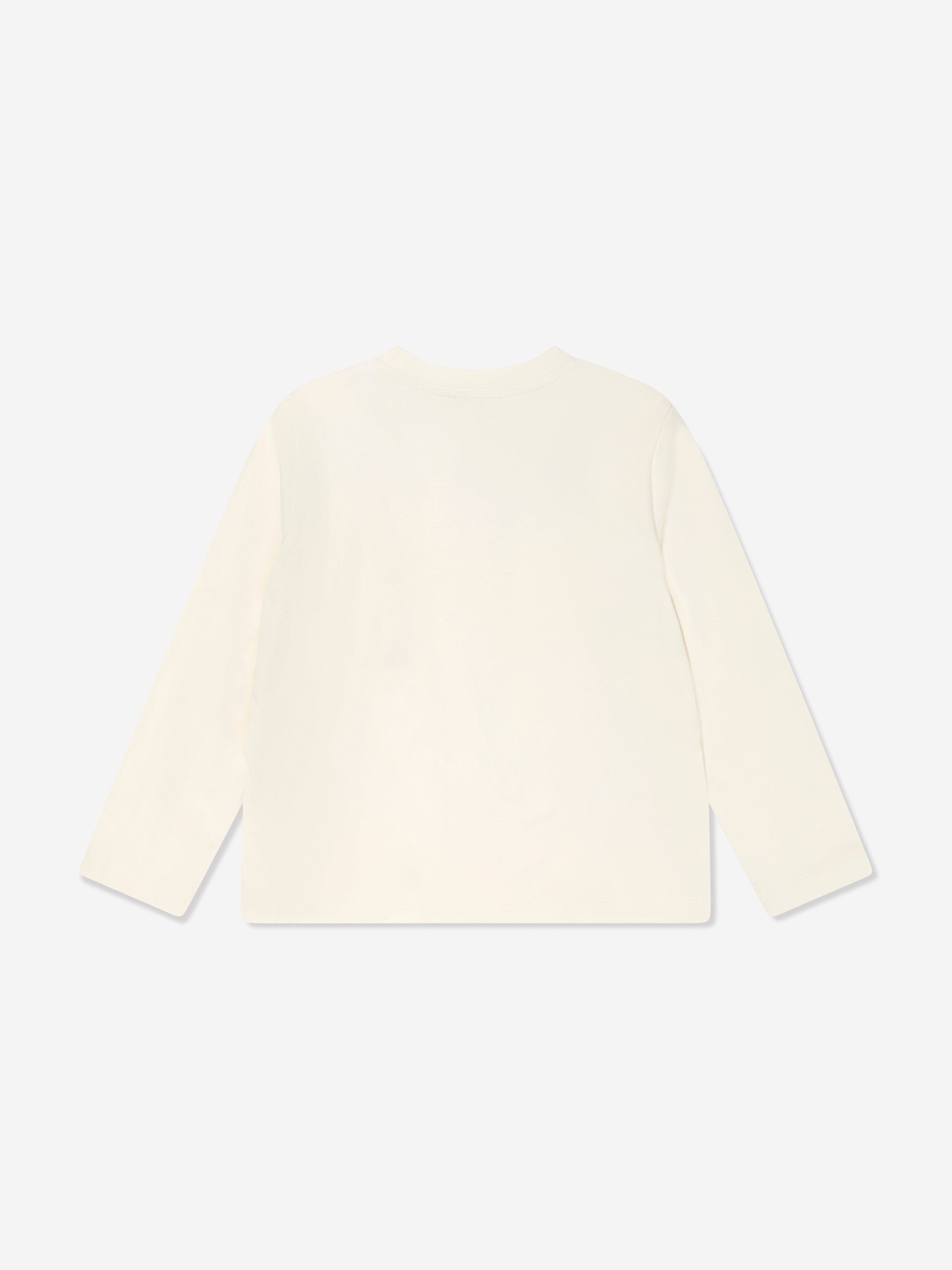 Etro Girls Long Sleeve Pegaso T-Shirt in Ivory