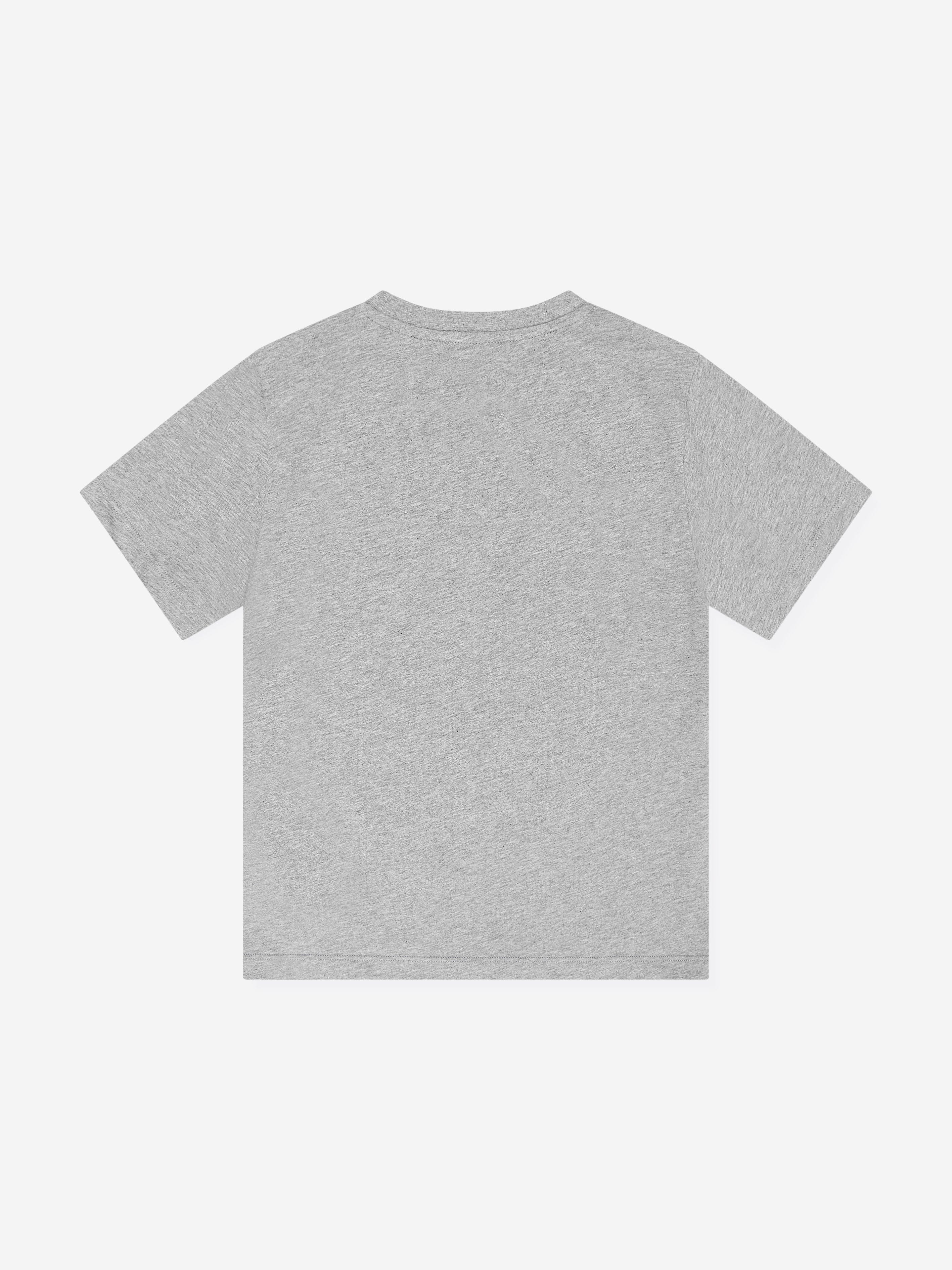 Etro Boys Crest Logo T-Shirt in Grey