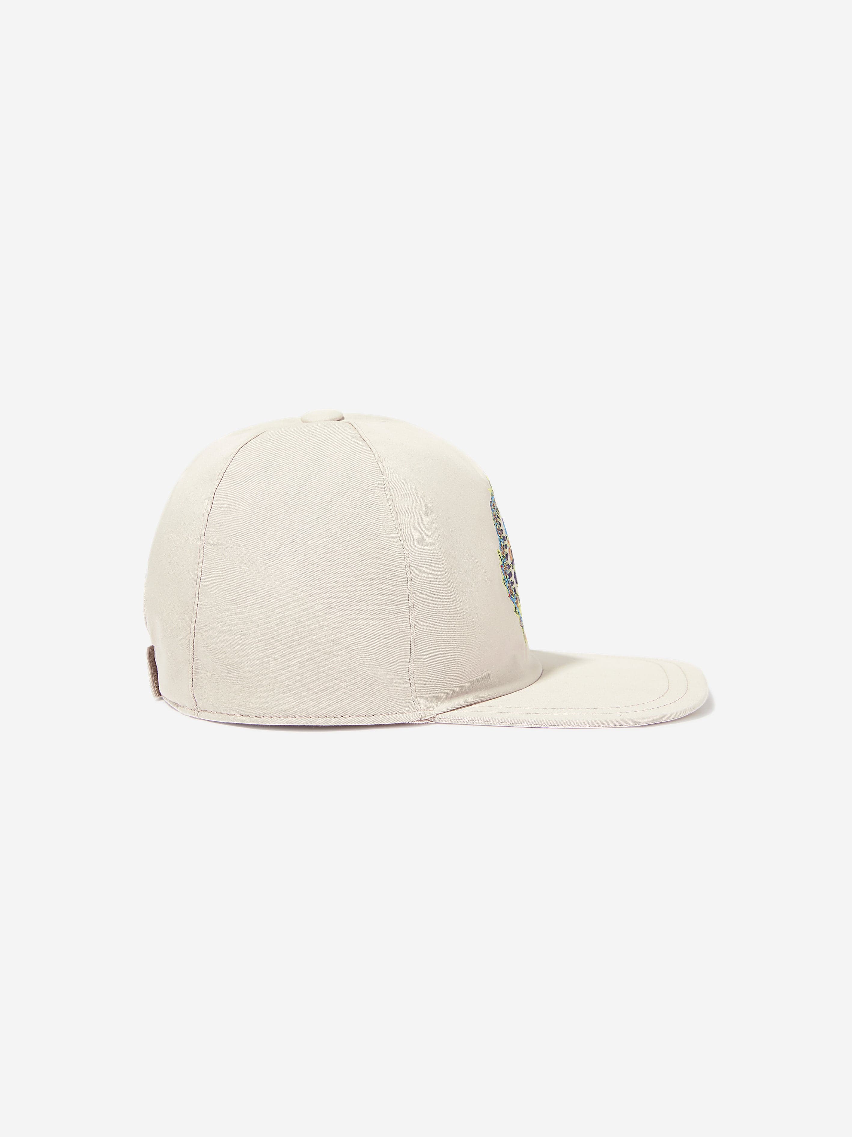 Etro Boys Crest Logo Cap in Beige