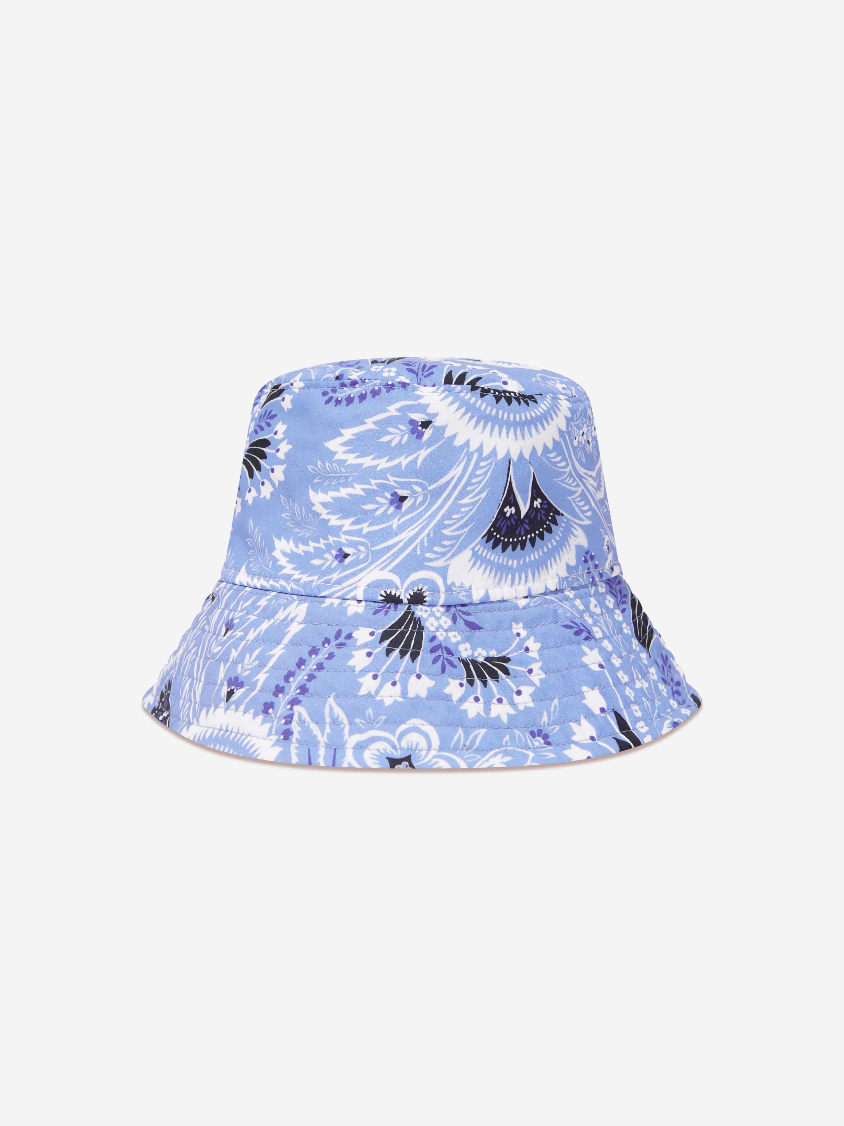 Etro Kids Floral Paisley Hat in Blue