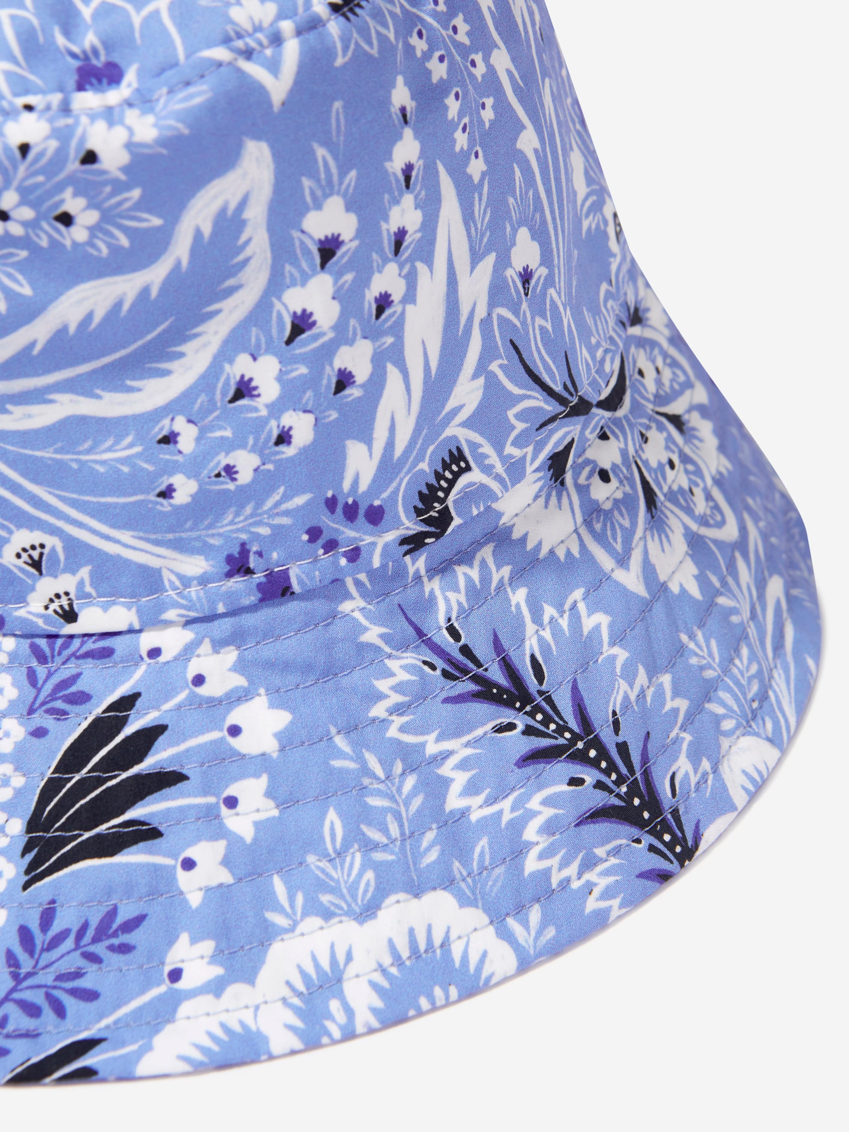 Etro Kids Floral Paisley Hat in Blue