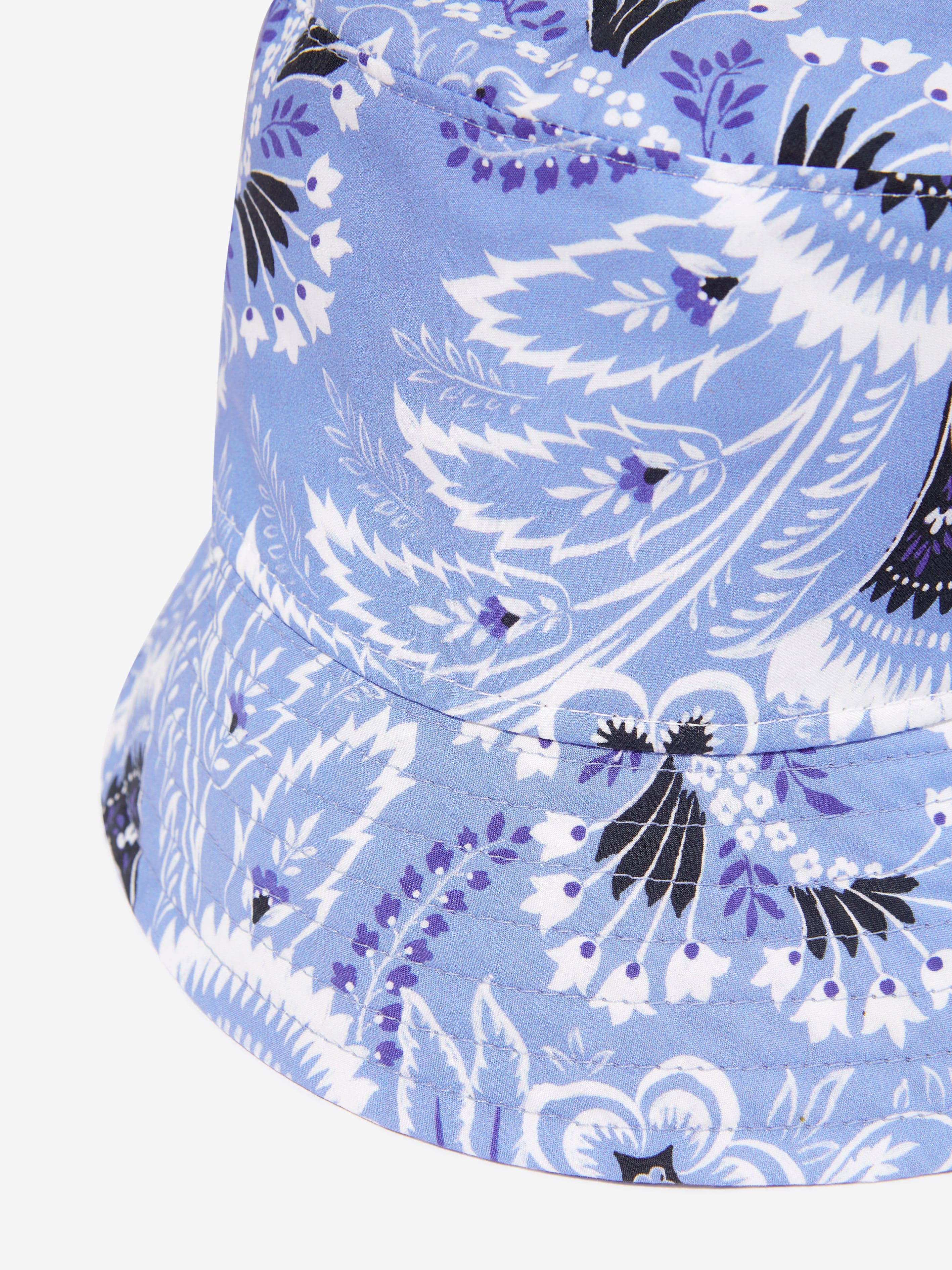 Etro Kids Floral Paisley Hat in Blue