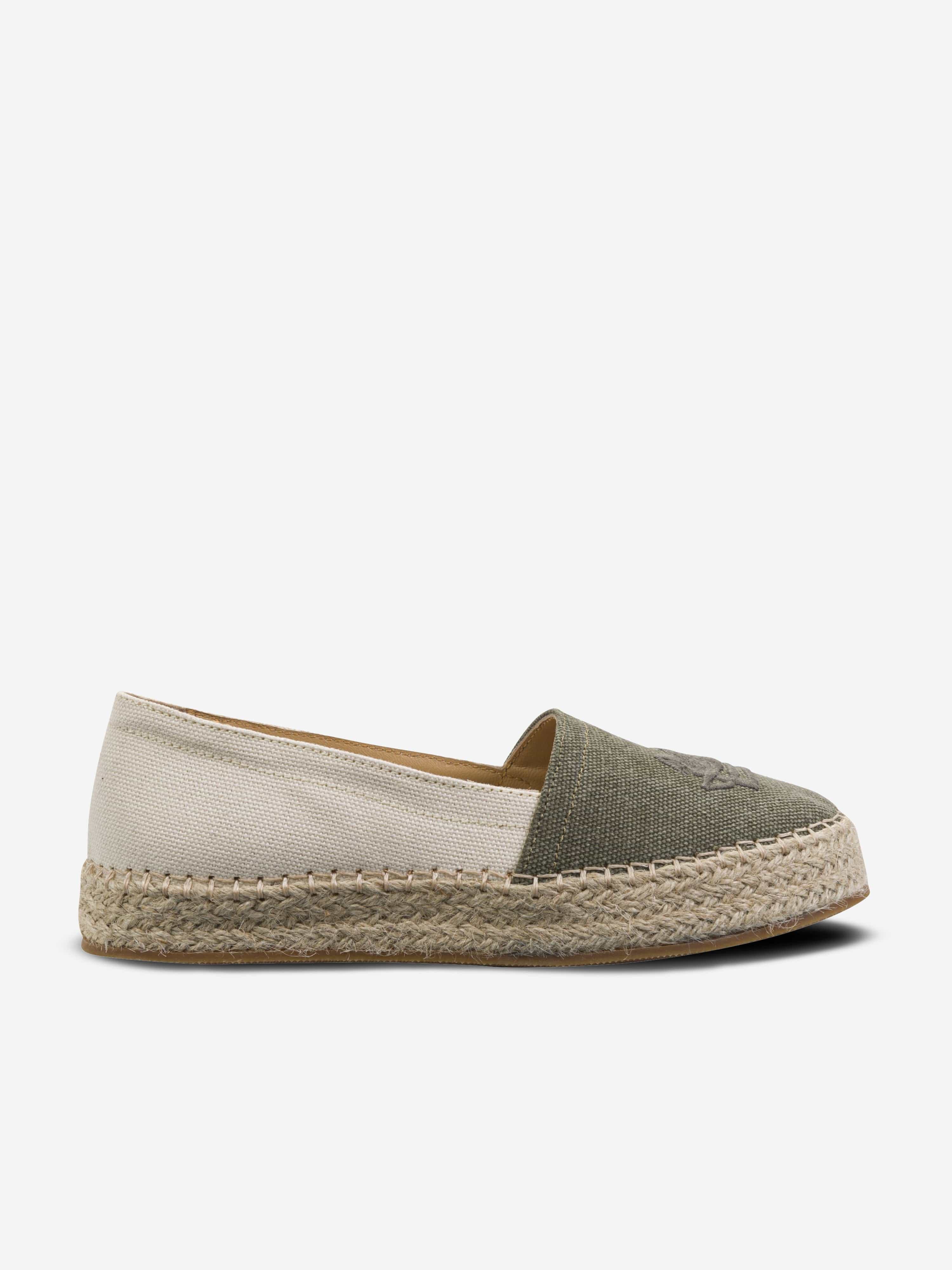 Etro Boys Logo Espadrilles in Green