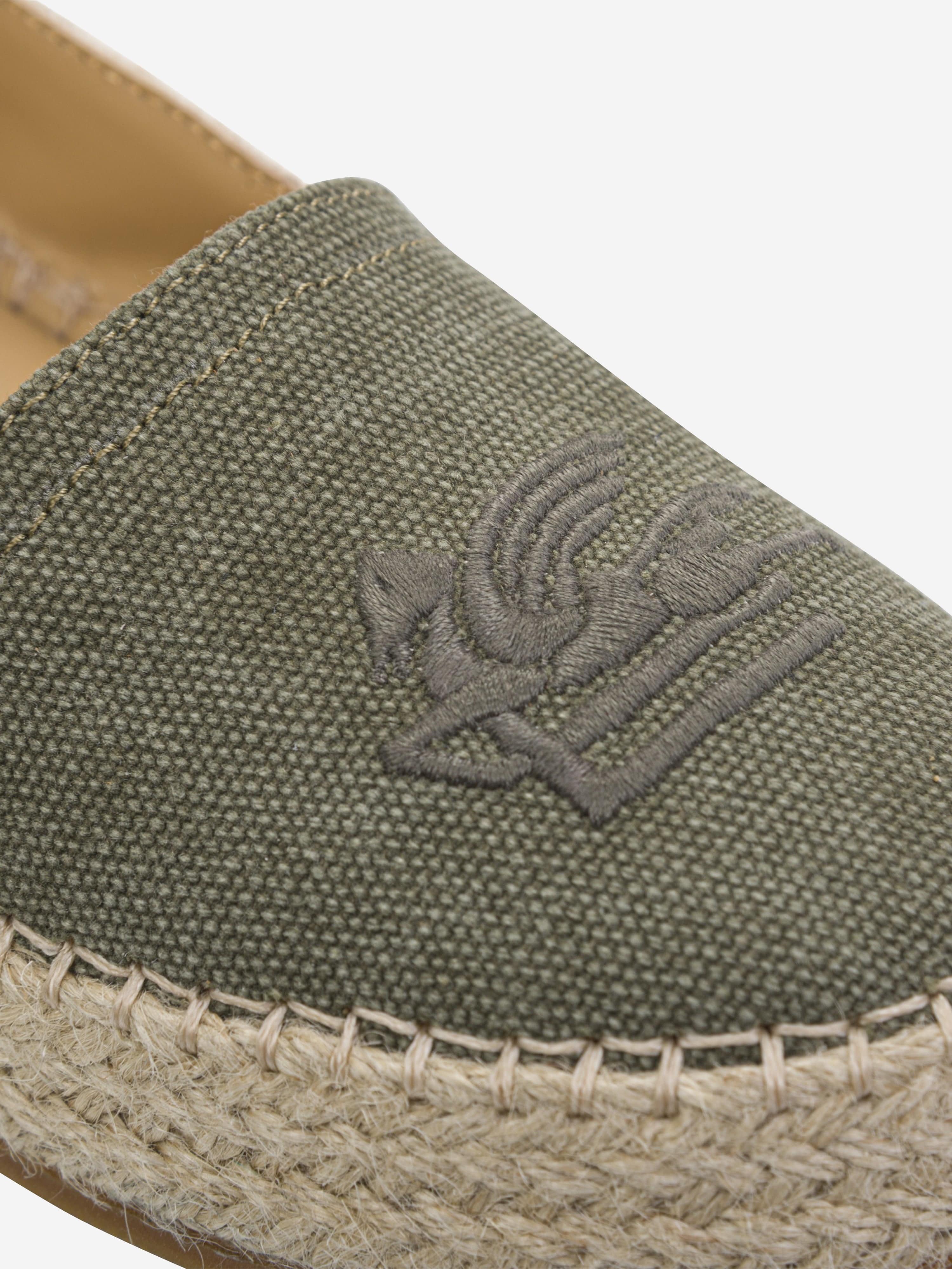 Etro Boys Logo Espadrilles in Green