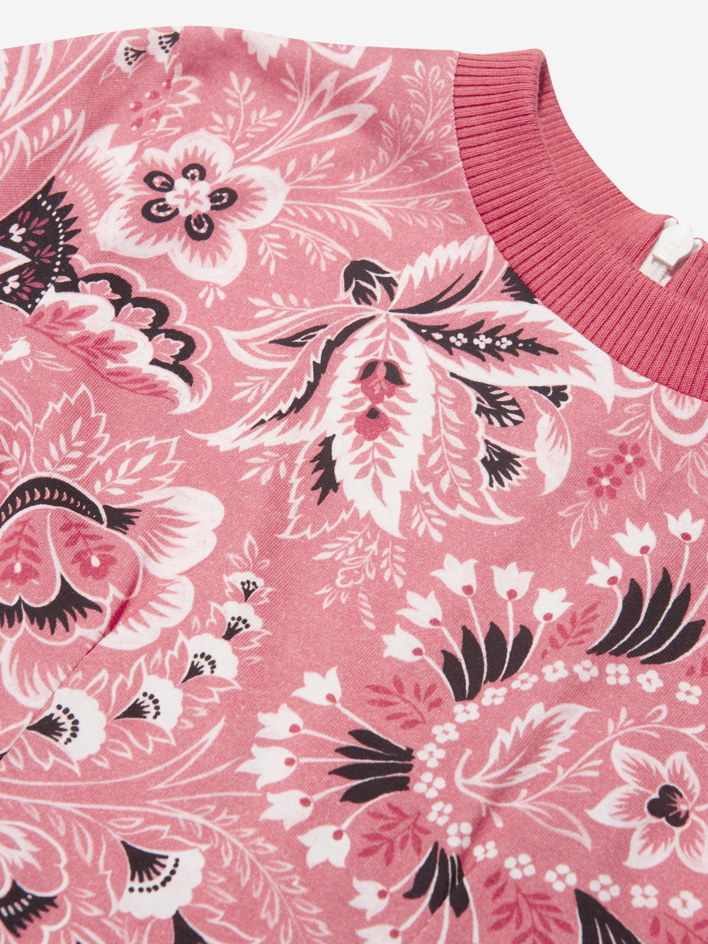 Etro Girls Floral Paisley Dress in Pink