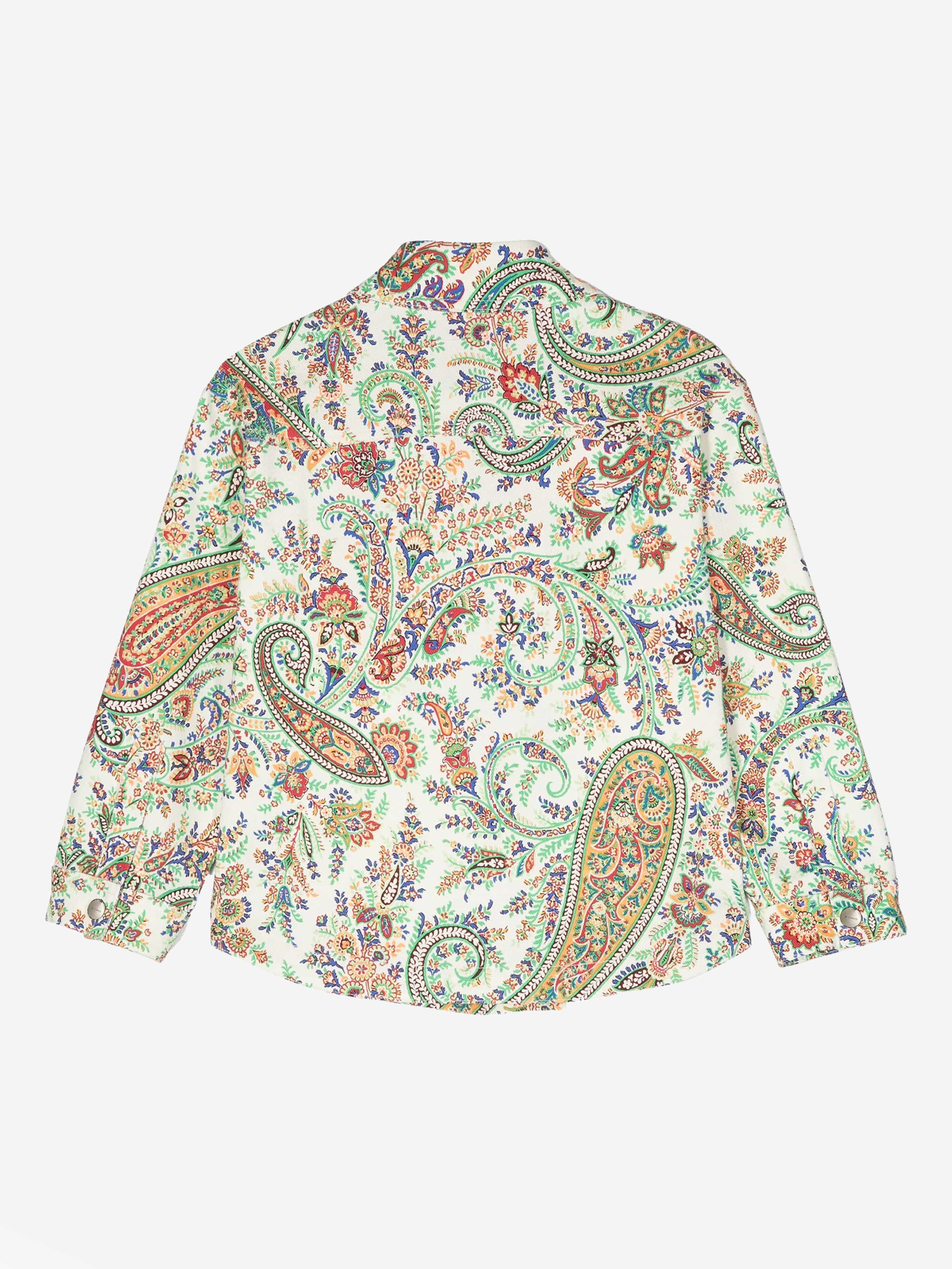 Etro Girls Floral Paisley Jacket in Multicolour