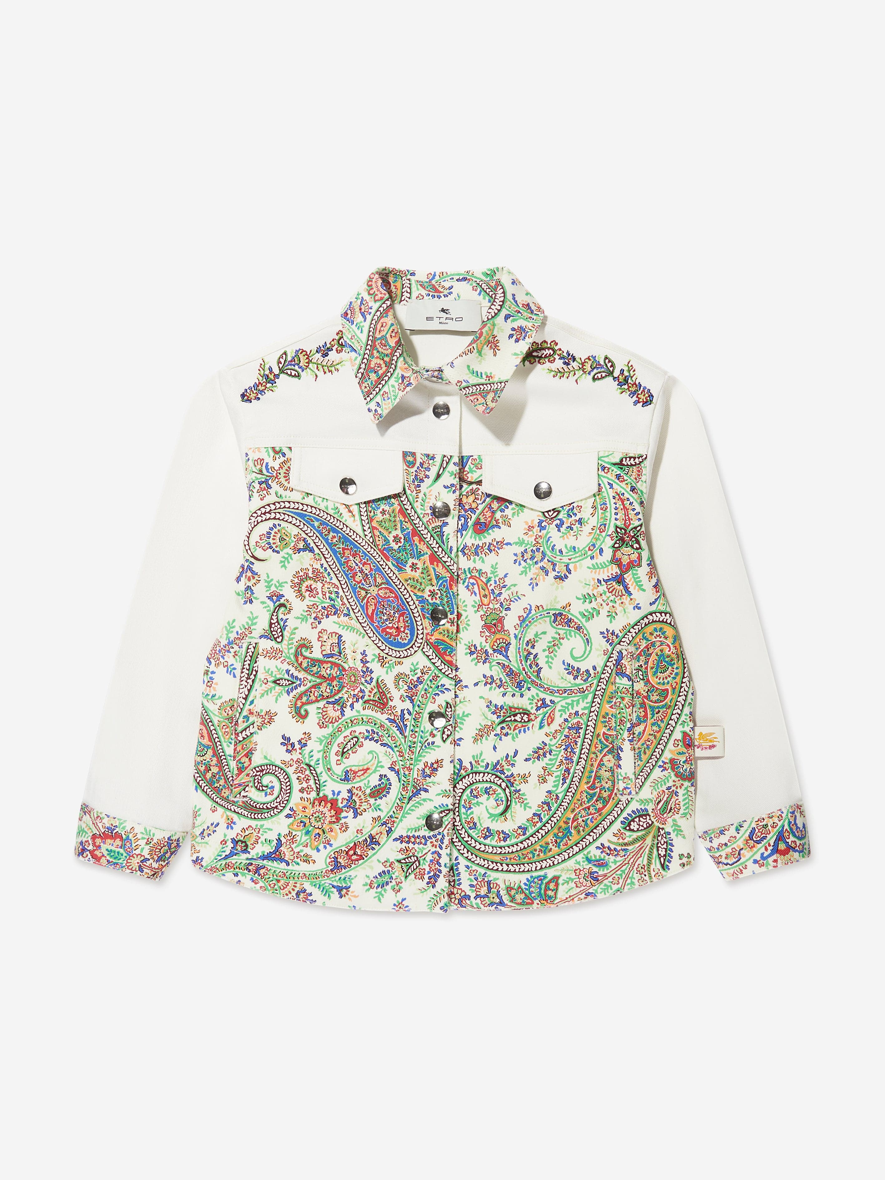 Etro Girls Floral Paisley Jacket in Multicolour