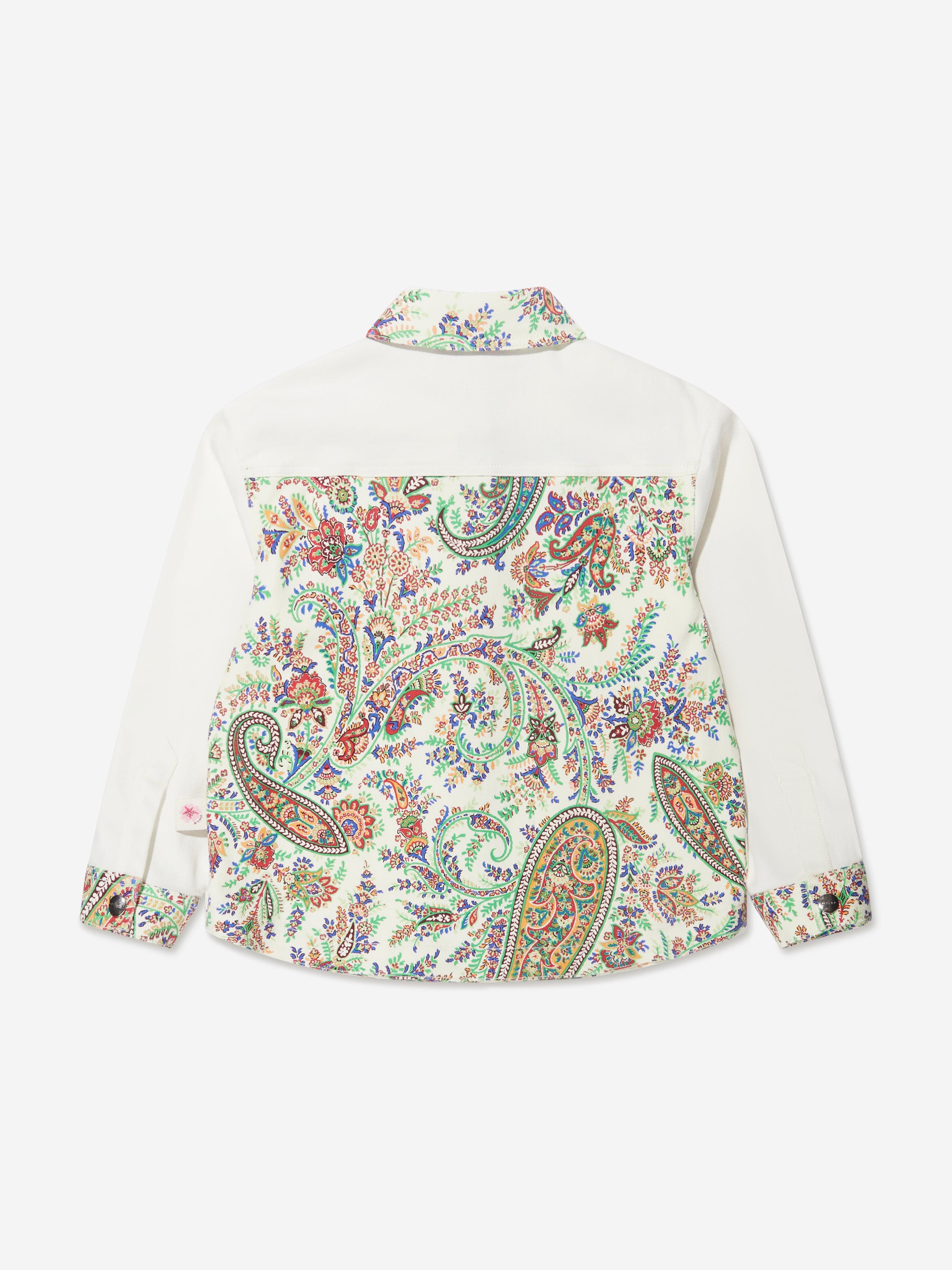 Etro Girls Floral Paisley Jacket in Multicolour