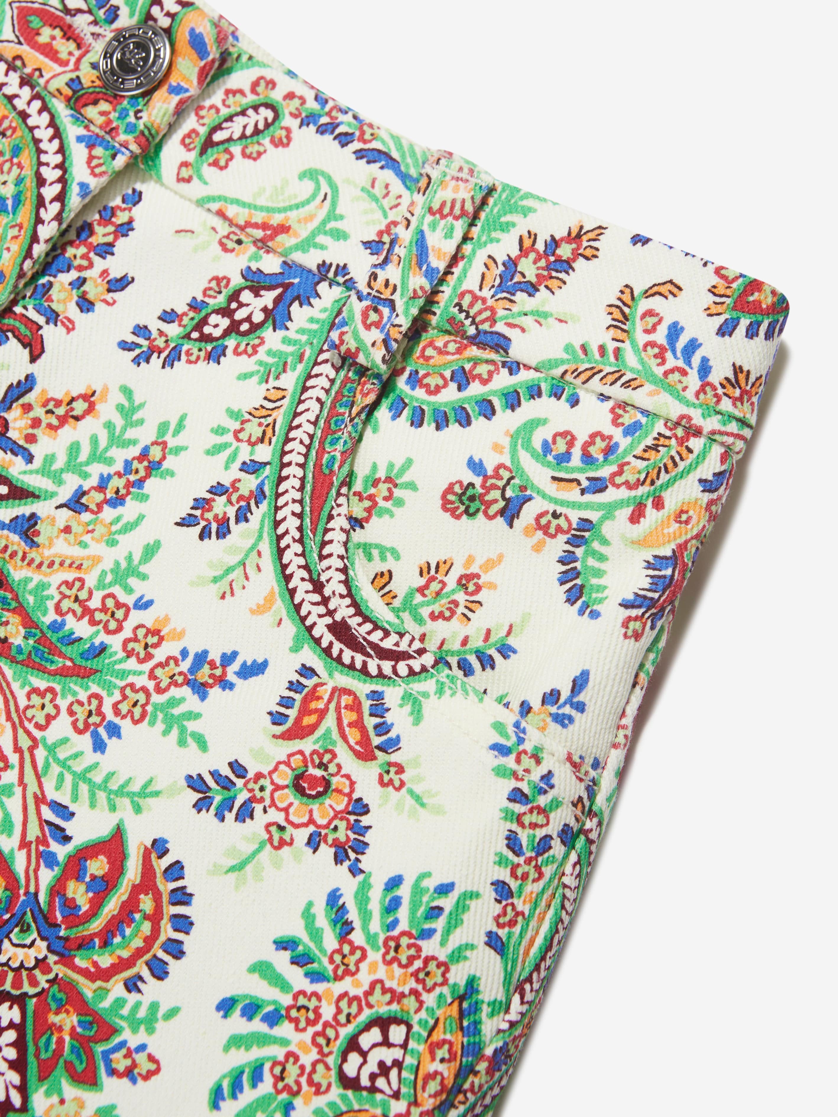 Etro Girls Floral Paisley Shorts in Multicolour