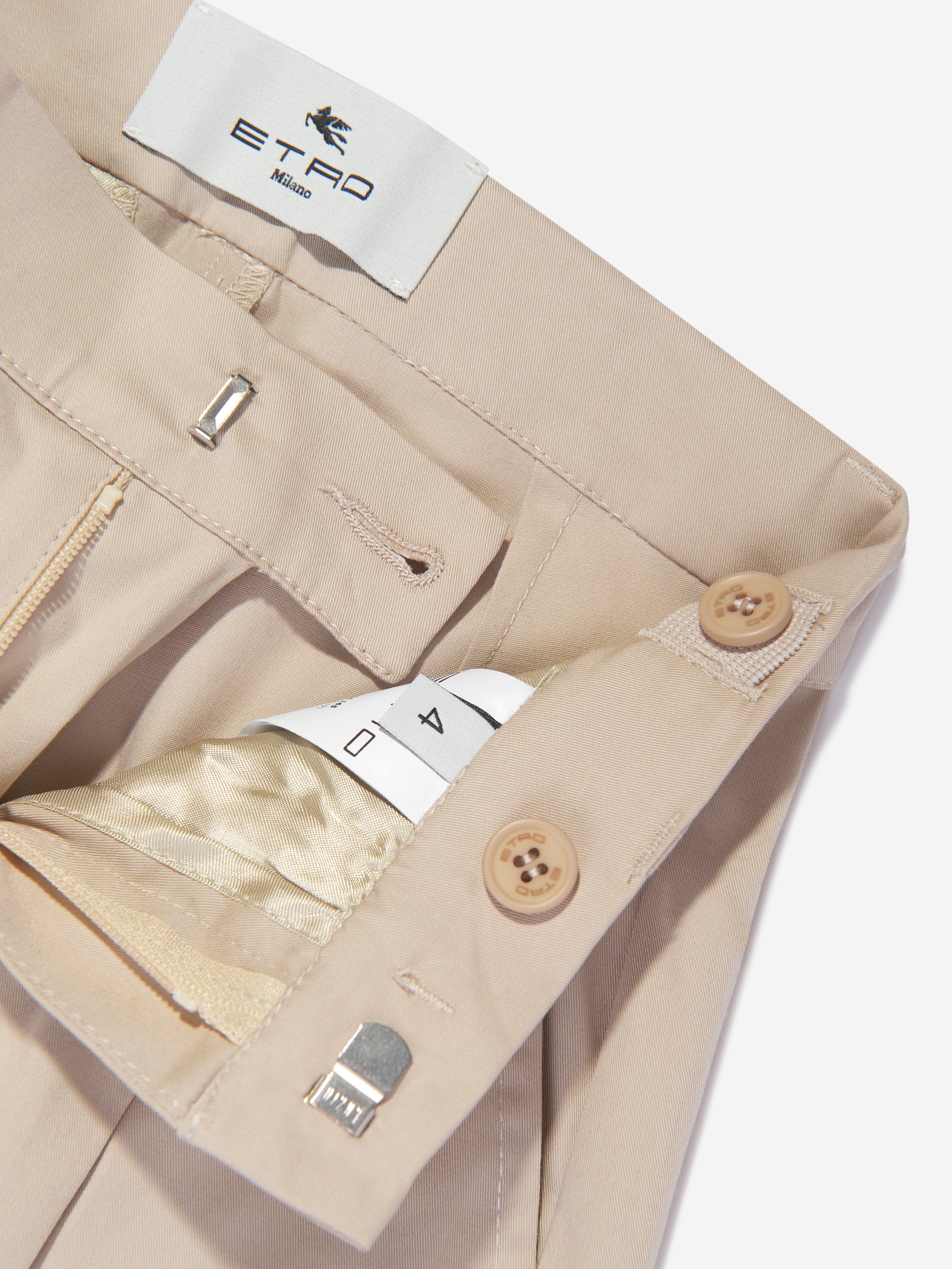 Etro Boys Chino Shorts in Beige