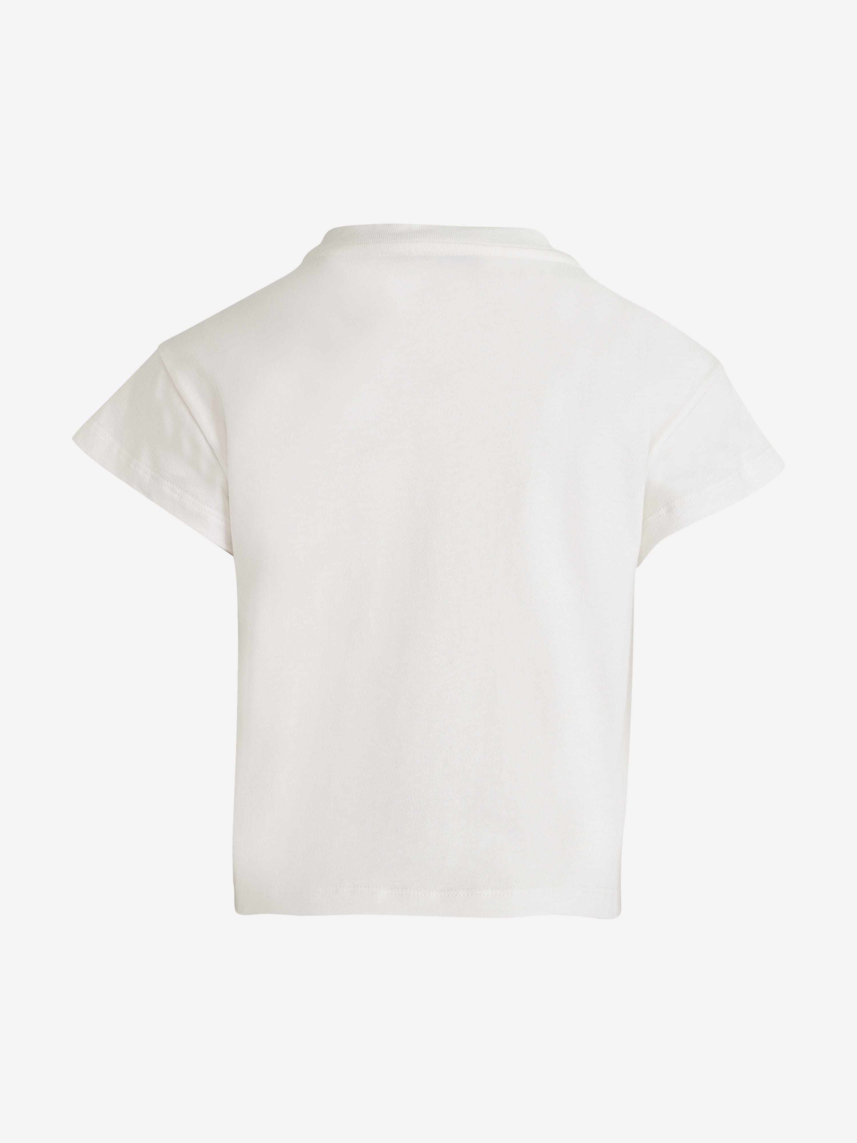 Etro Girls Flower Print T-Shirt in Ivory