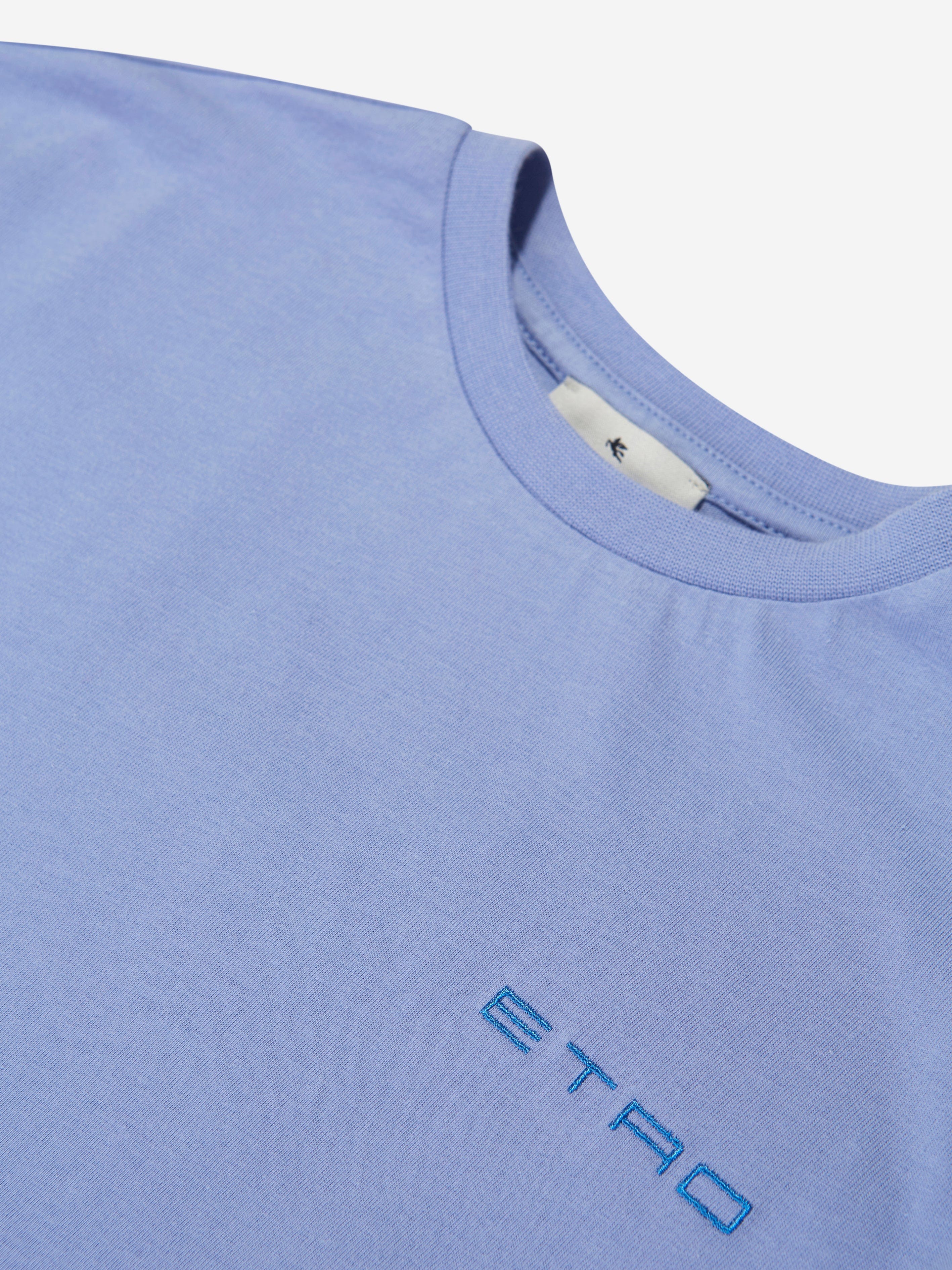 Etro Boys Logo T-Shirt in Blue