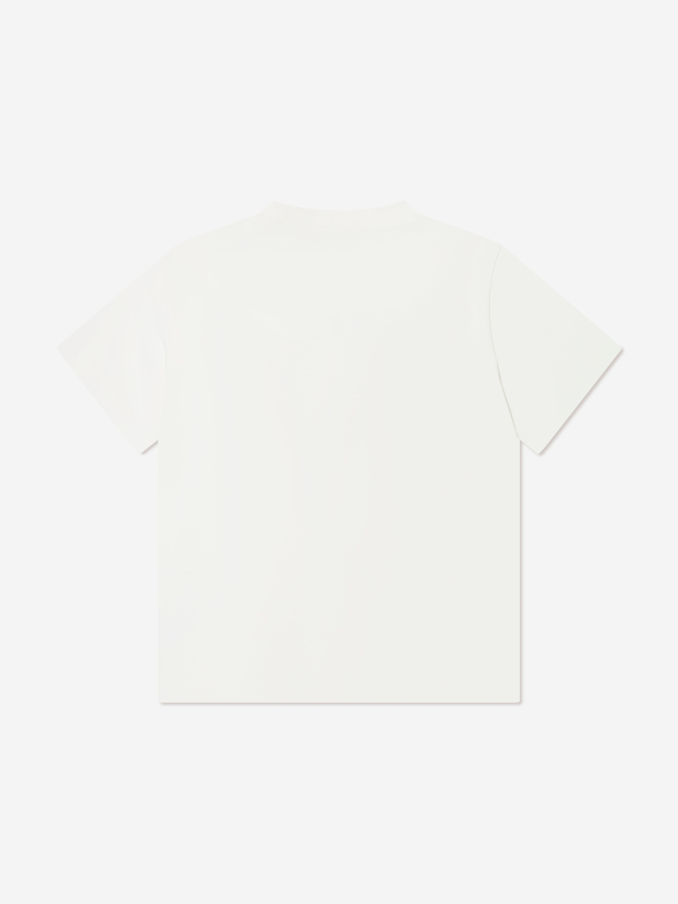 Etro Boys Crest Logo T-Shirt in Ivory