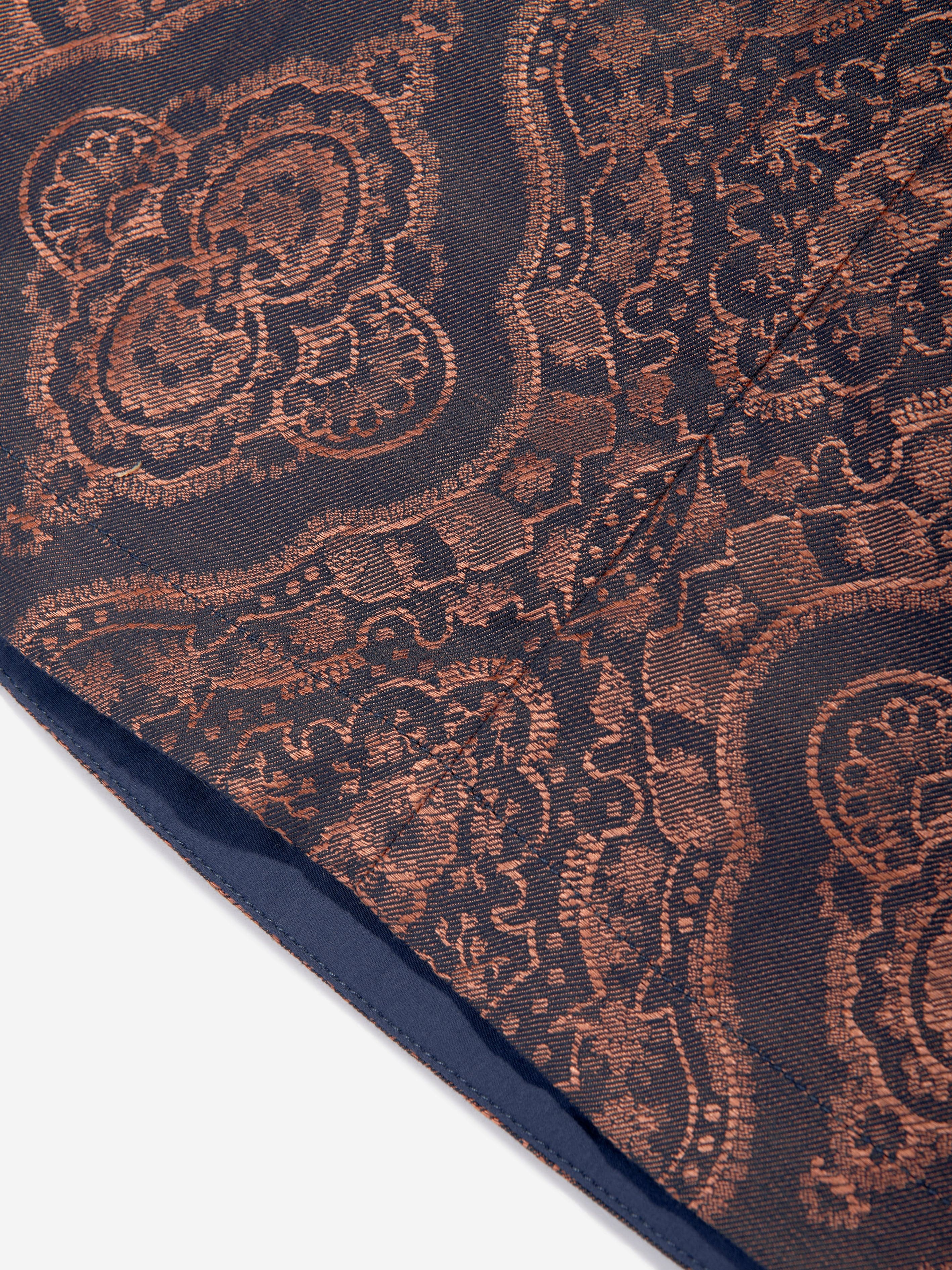 Etro Girls Jacquard Dress in Navy