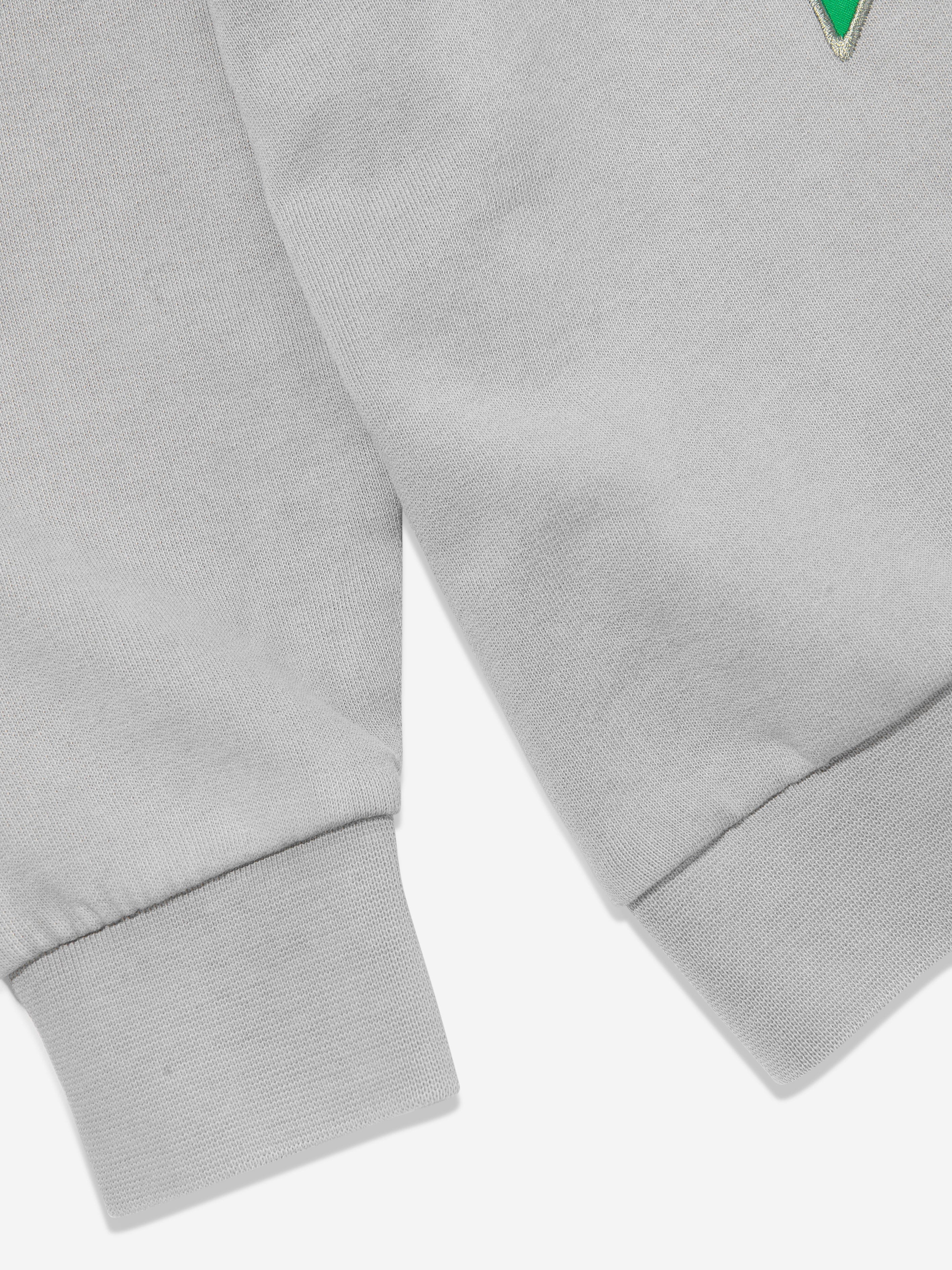 Etro Kids Patchwork Applique Hoodie in Grey