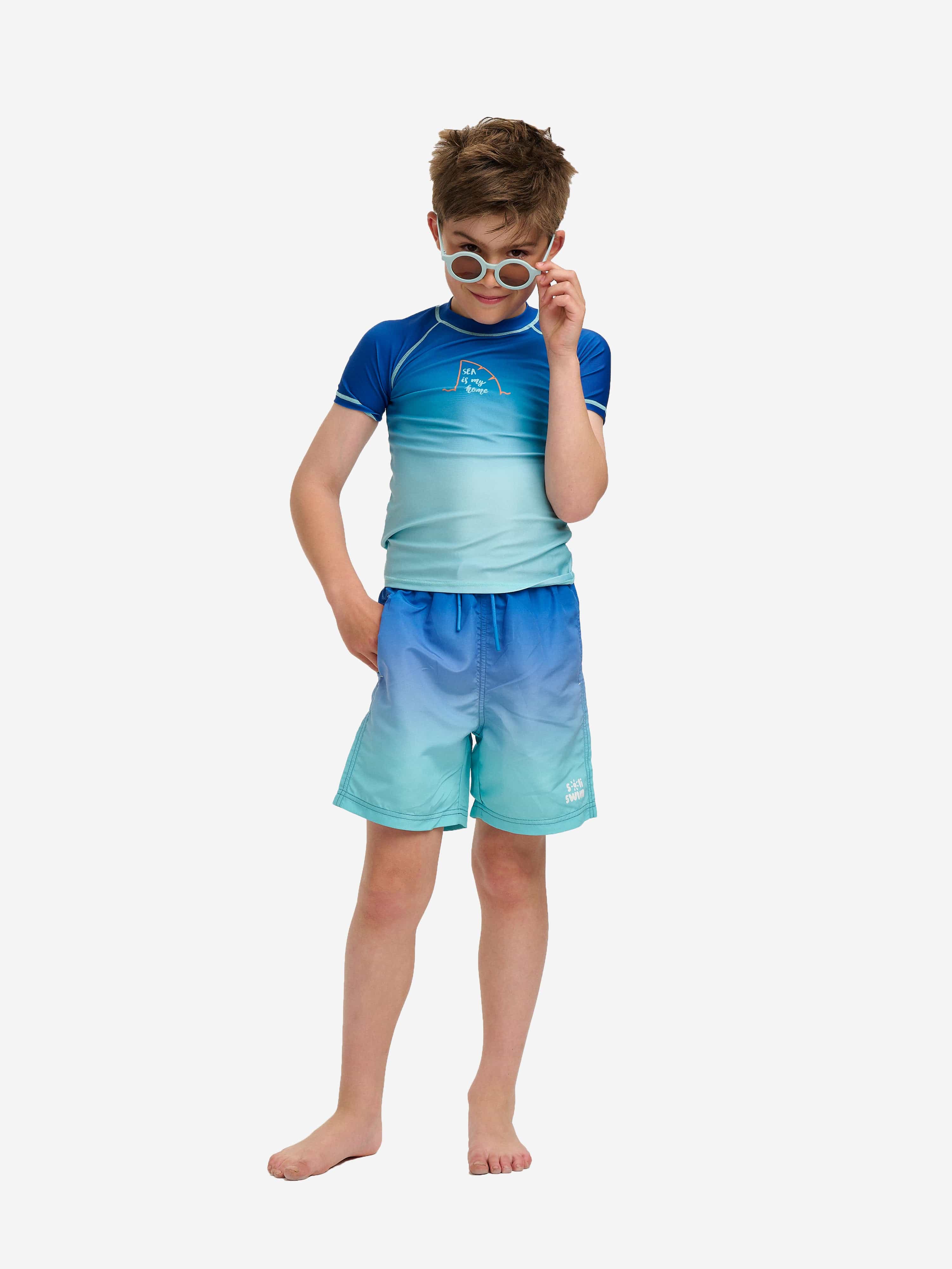 Soli Swim Boys Swim Shorts (UPF50+) in Blue