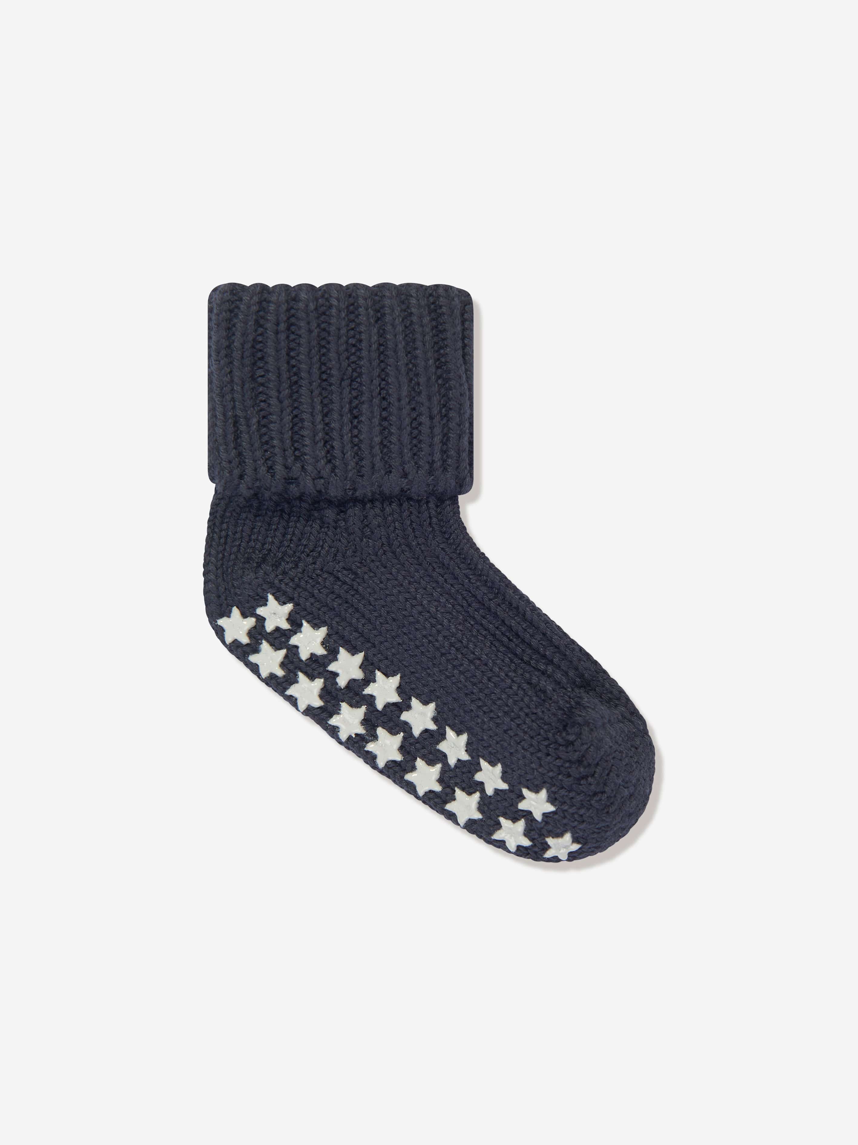 Falke Baby Cotton Catspads House Socks in Navy