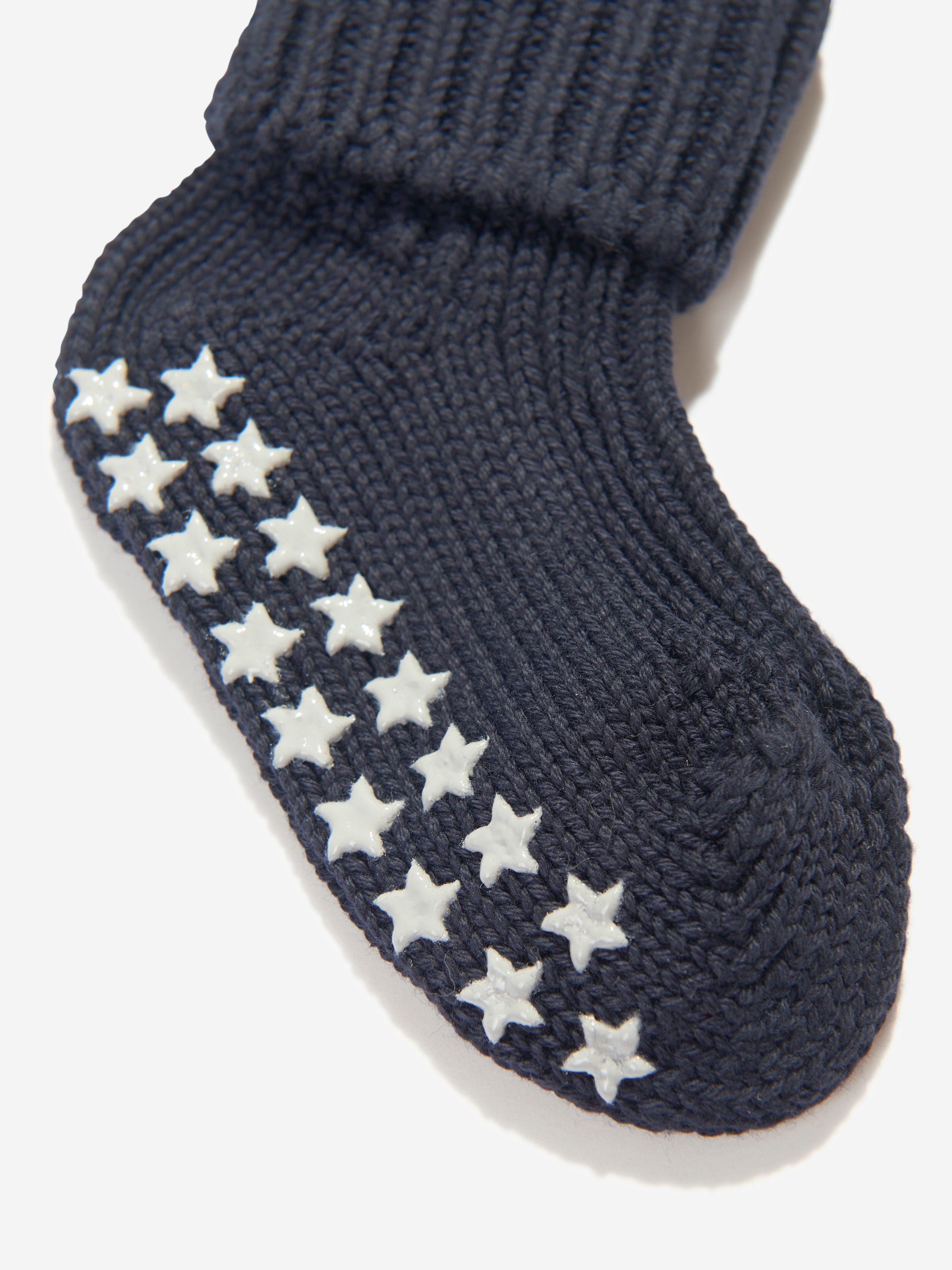 Falke Baby Cotton Catspads House Socks in Navy