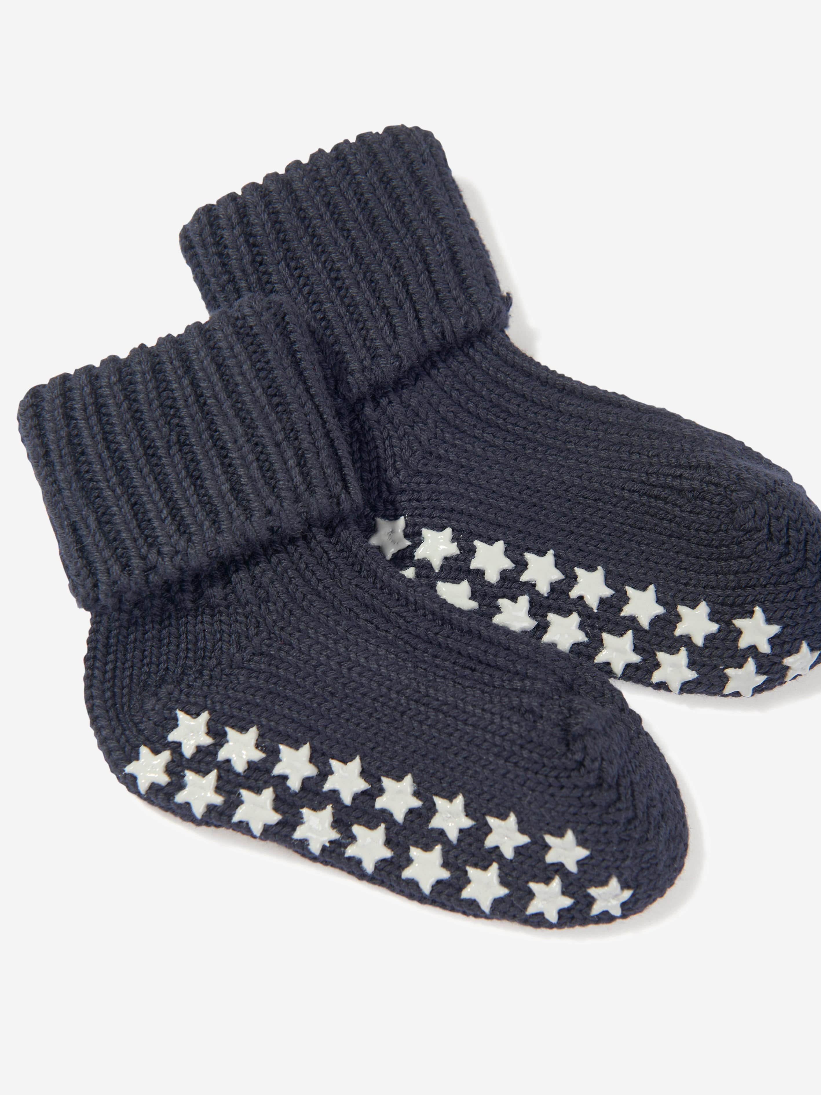 Falke Baby Cotton Catspads House Socks in Navy