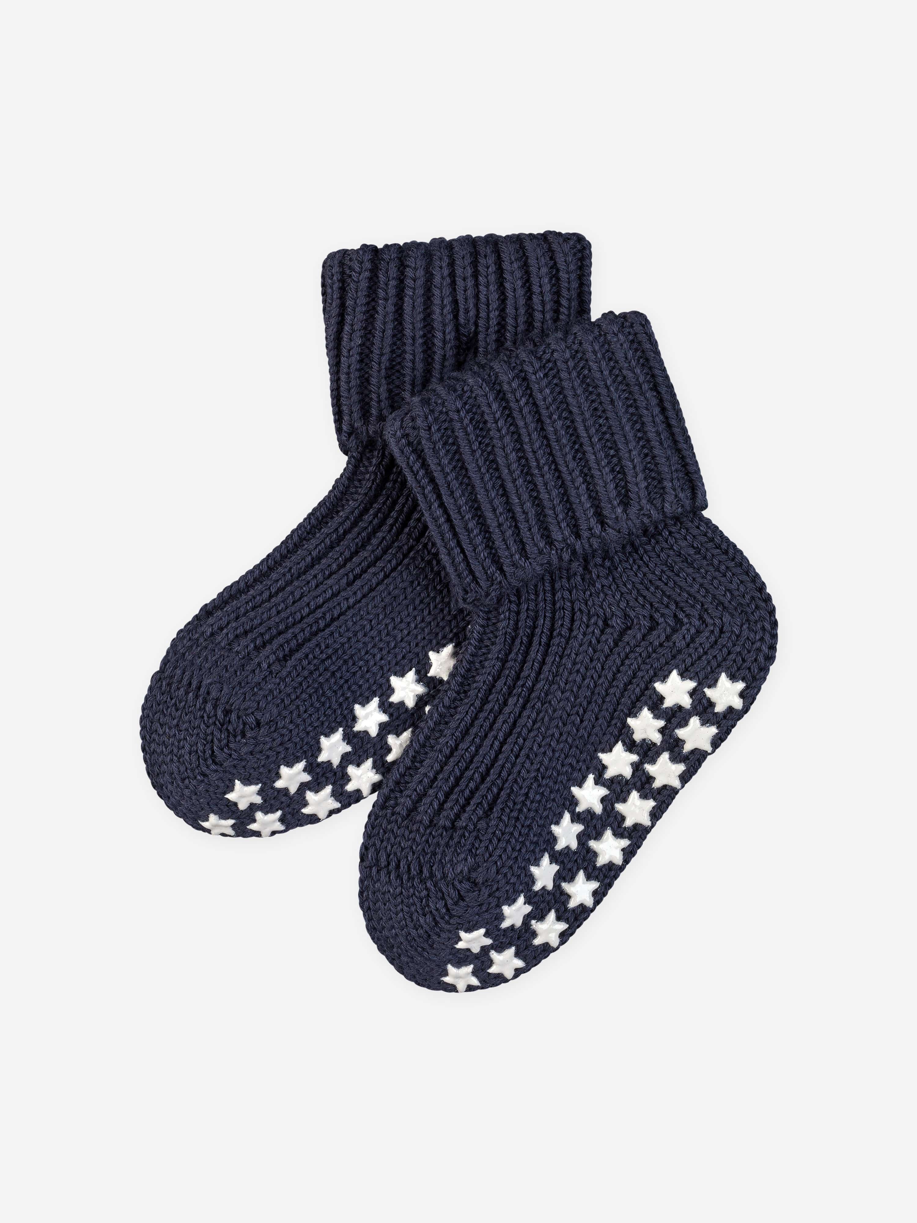 Falke Baby Cotton Catspads House Socks in Navy