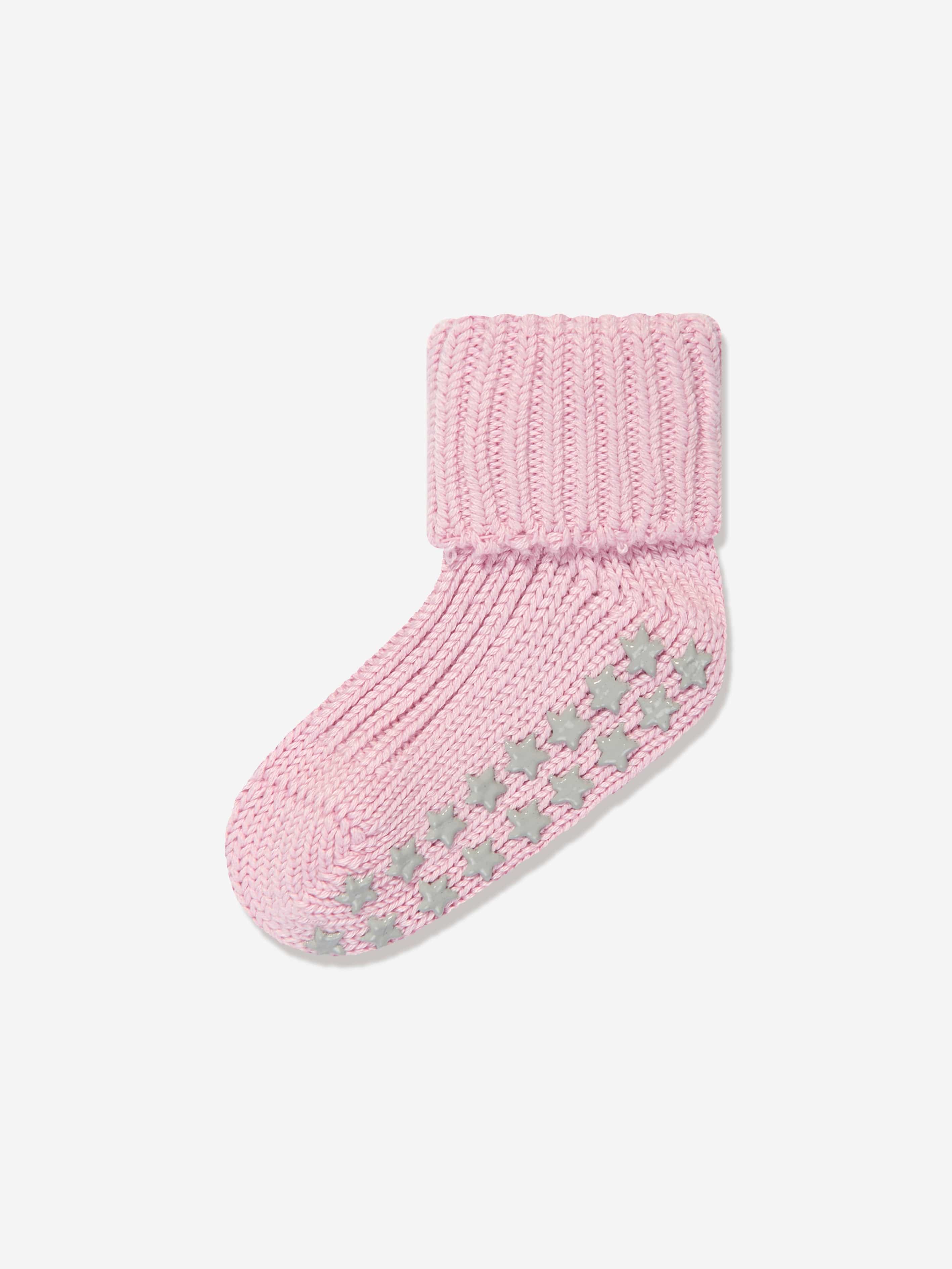 Falke Baby Girls Cotton Catspads House Socks in Pink