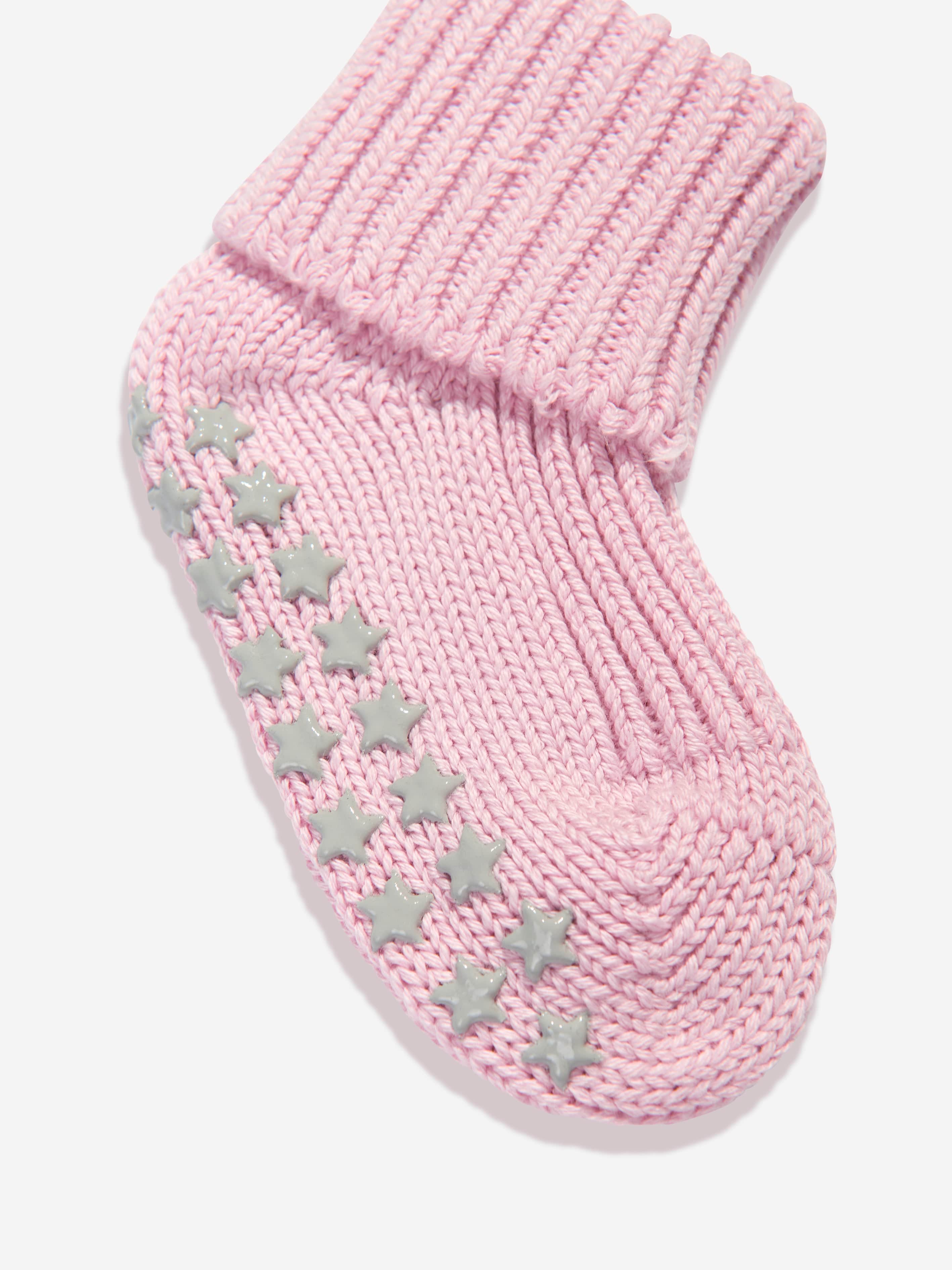 Falke Baby Girls Cotton Catspads House Socks in Pink