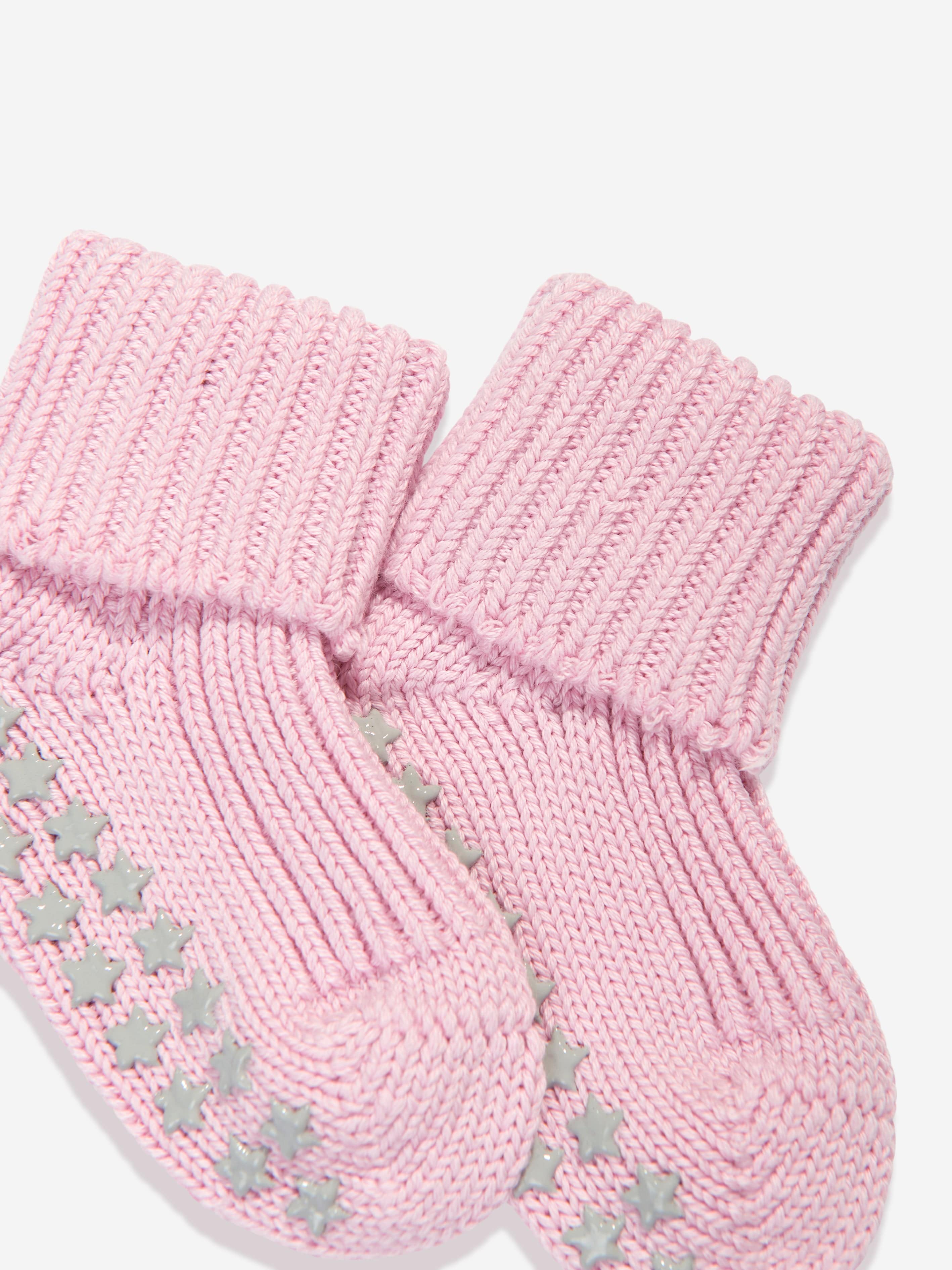 Falke Baby Girls Cotton Catspads House Socks in Pink