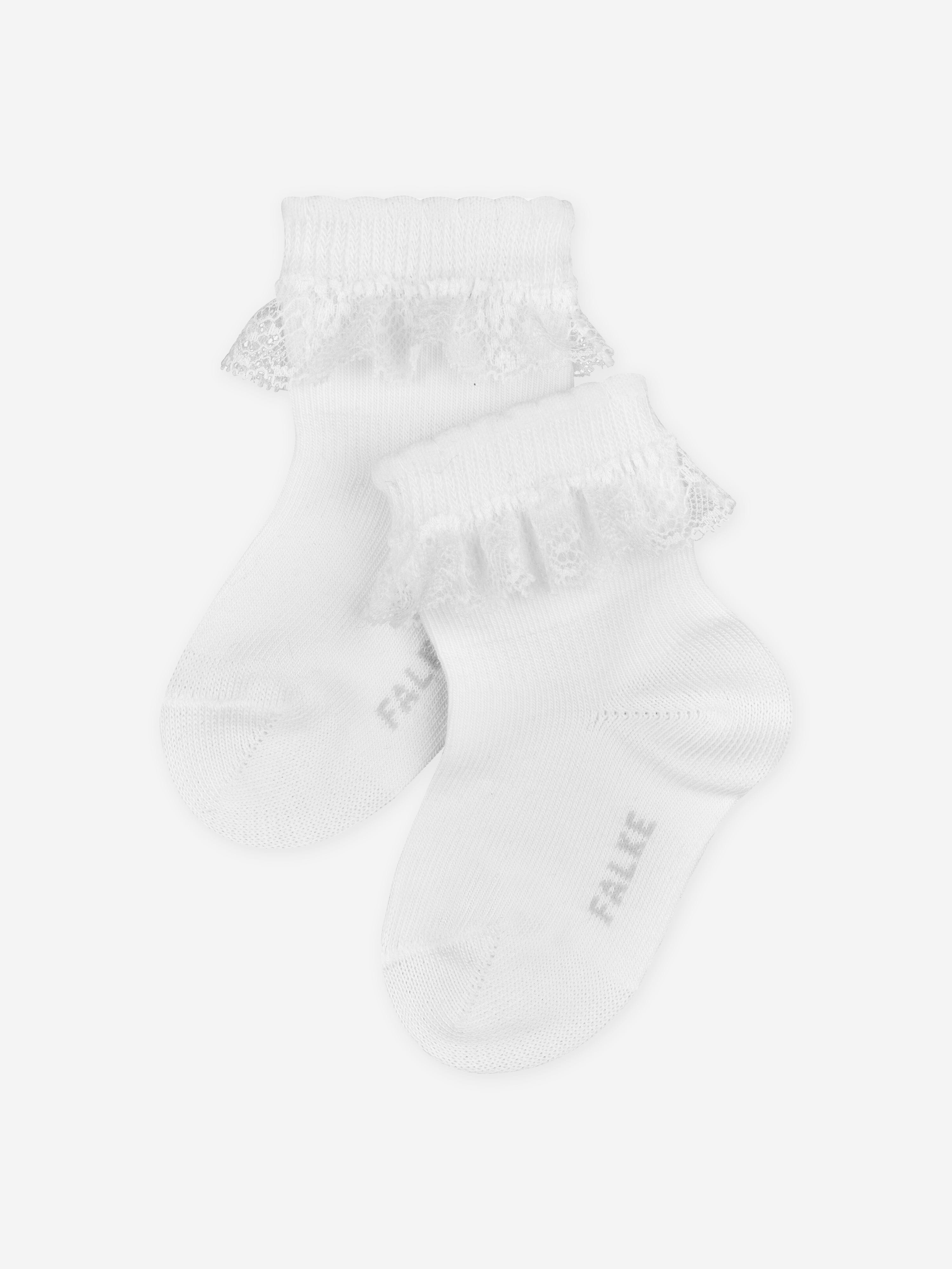 Falke Baby Girls Romantic Lace Socks in White