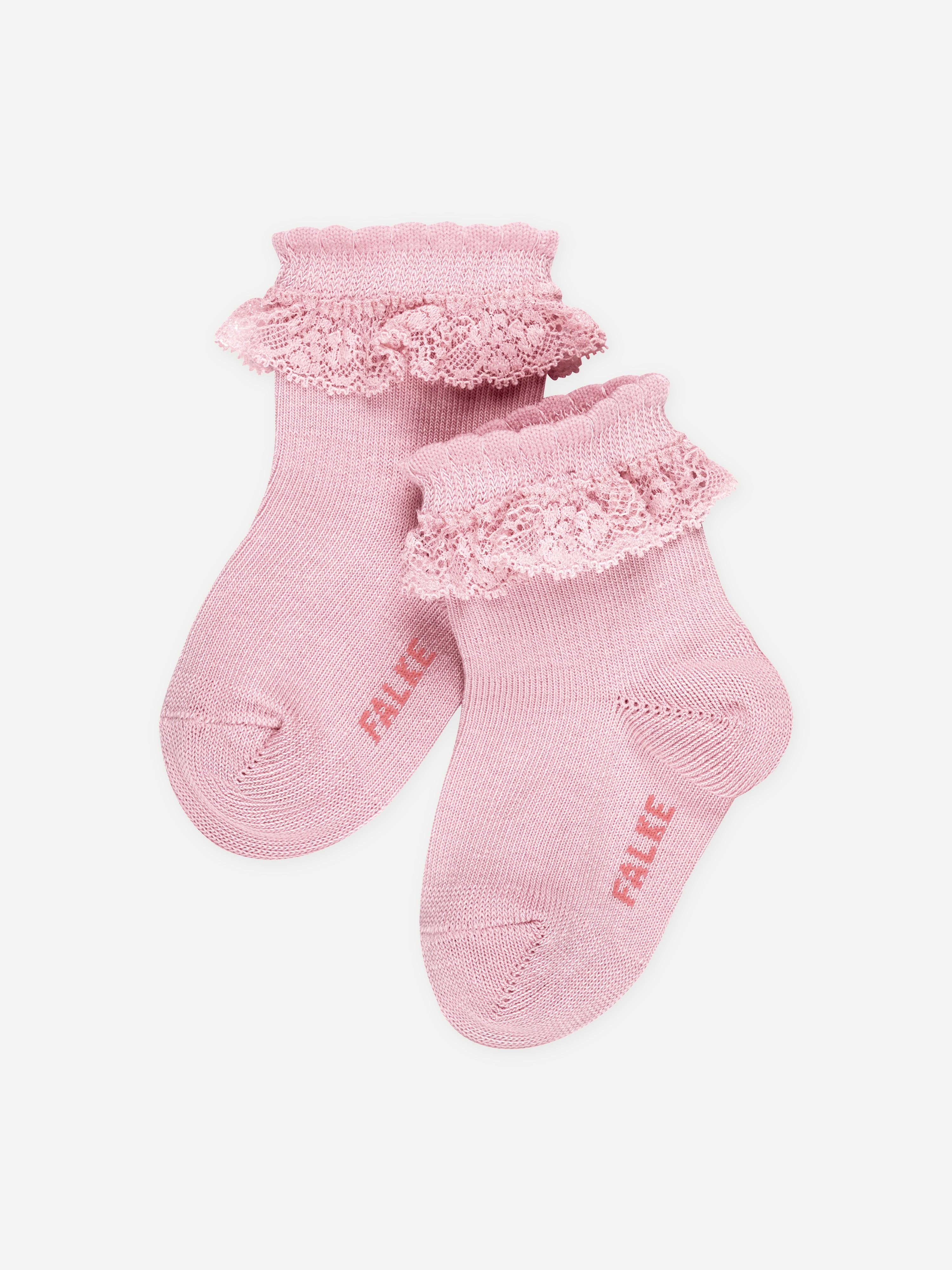 Falke Baby Girls Romantic Lace Socks in Pink