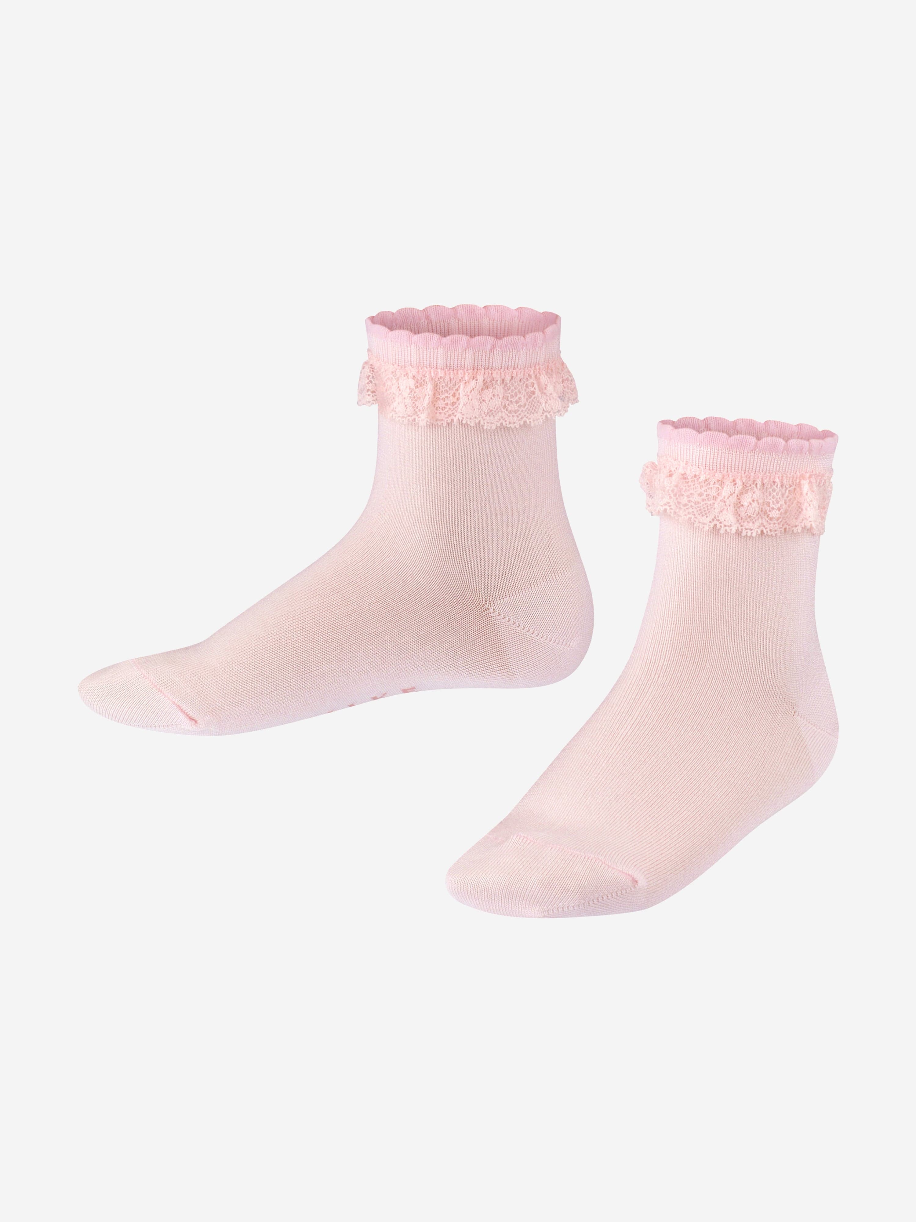 Falke Girls Romantic Lace Socks in Pink