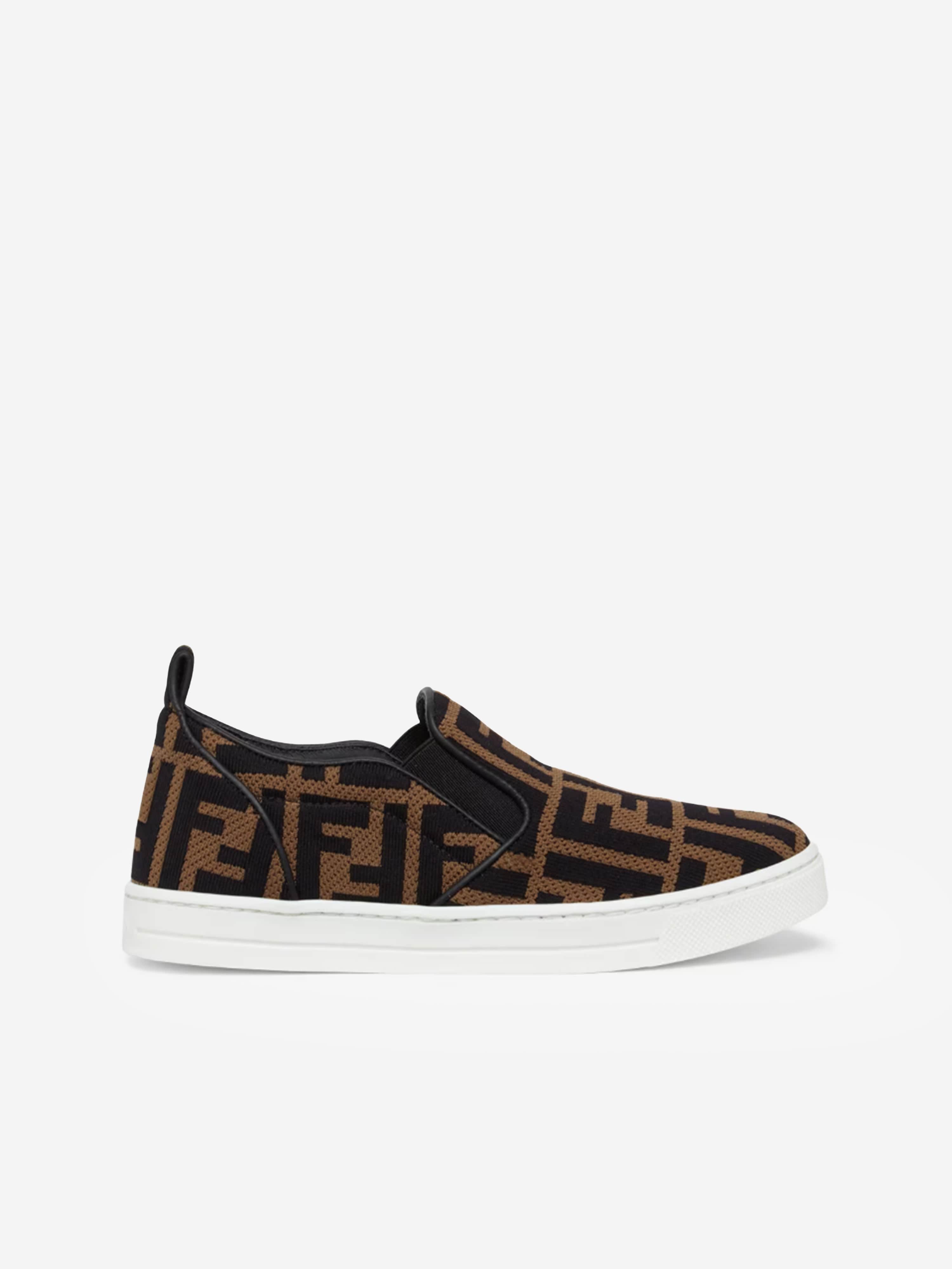 Fendi Unisex FF Logo Slip On Trainers