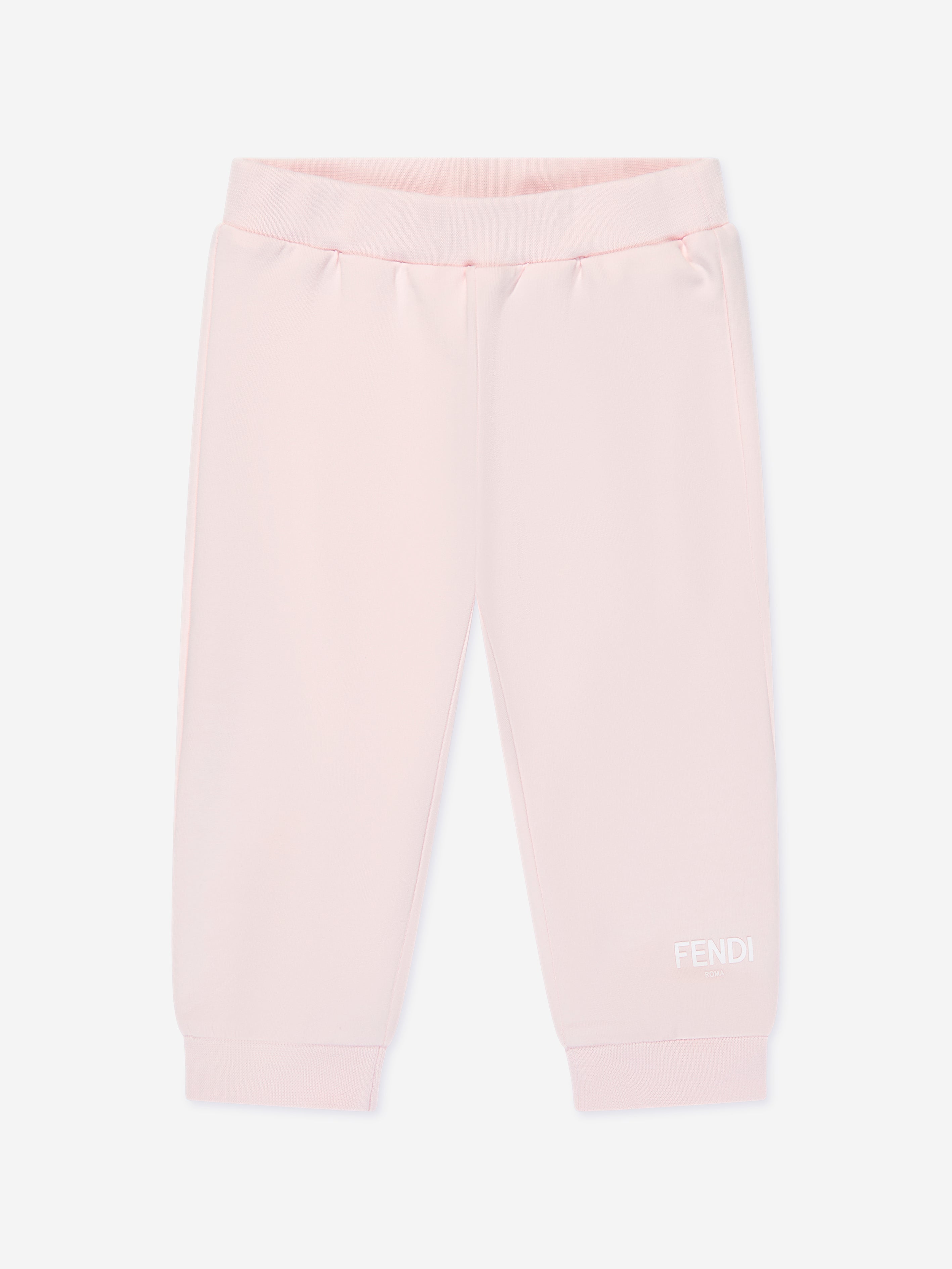 Fendi Baby Girls Logo Joggers in Pink